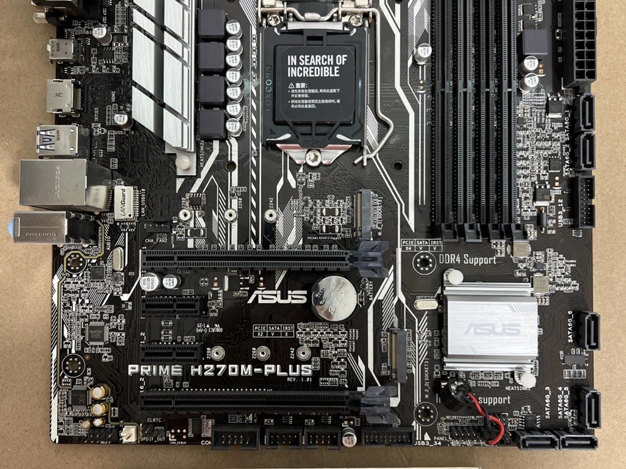 Asus Prime H270M-PLUS Intel H270 HDMI SATA 6Gb/s DDR4 LGA1151 mATX Motherboard