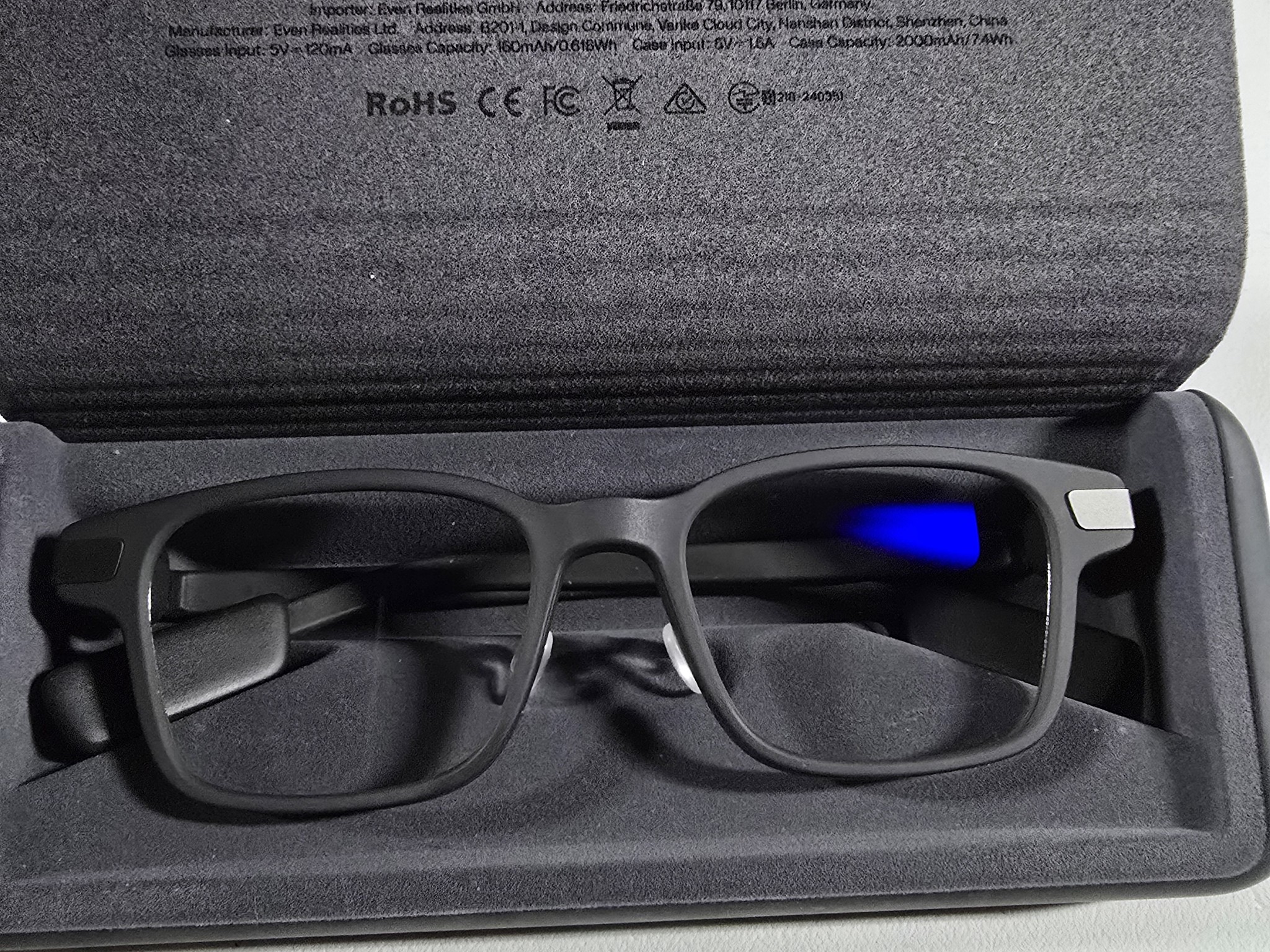 Even Realities G1 B Grey1 Smart AR Glasses New Out of Box w/ Original Packaging