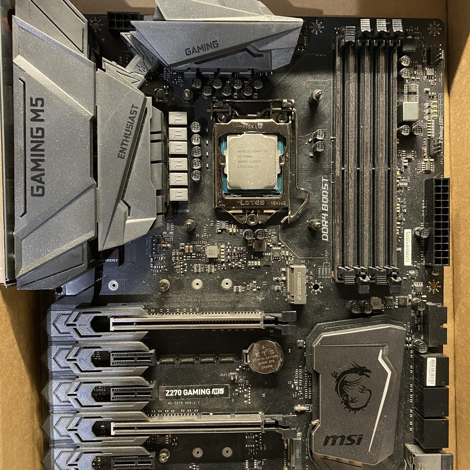 Combo: i7-7700K with Z270A Gaming M5 Motherboard