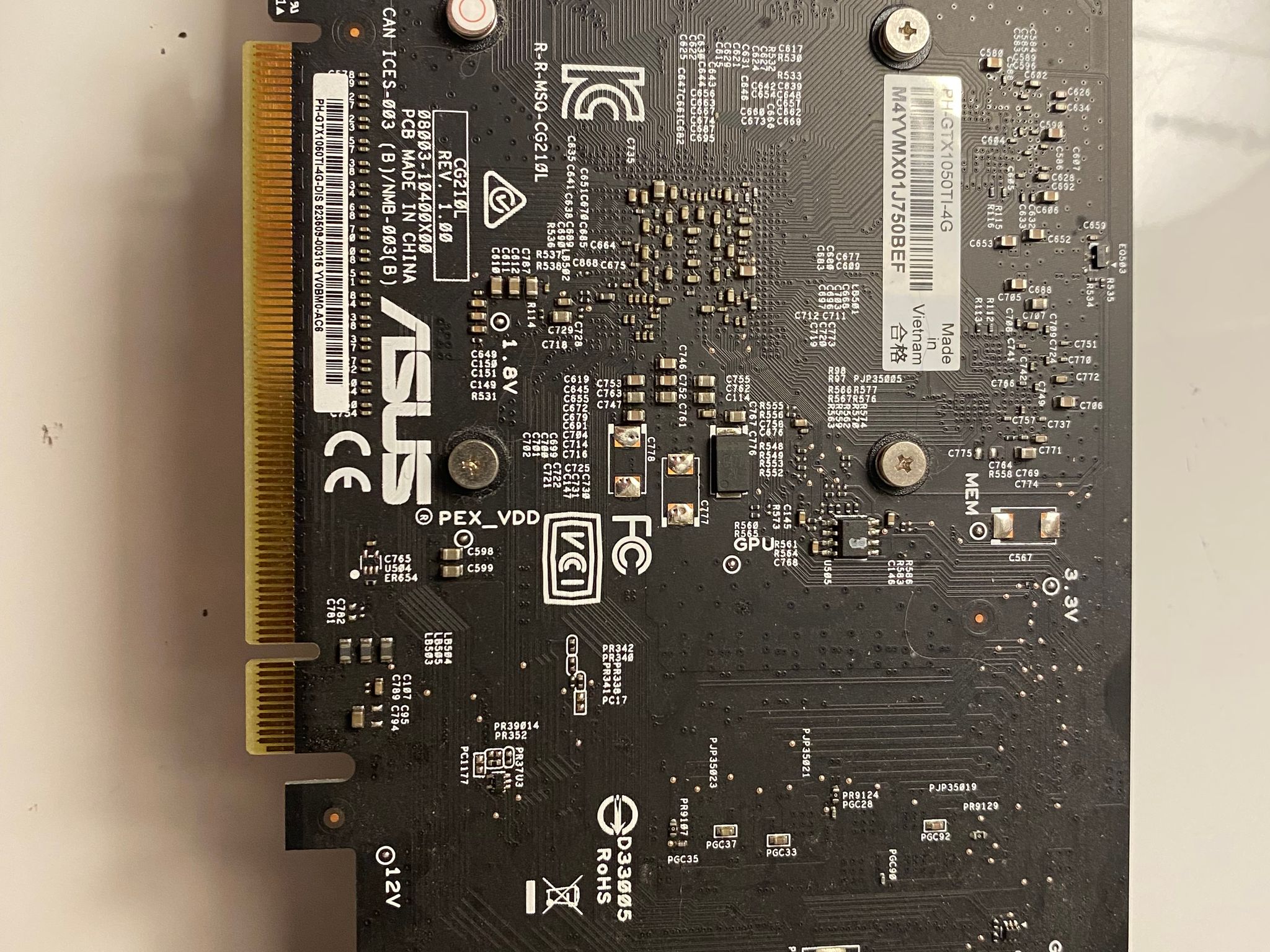 Asus Phoenix GeForce GTX 1050 Ti