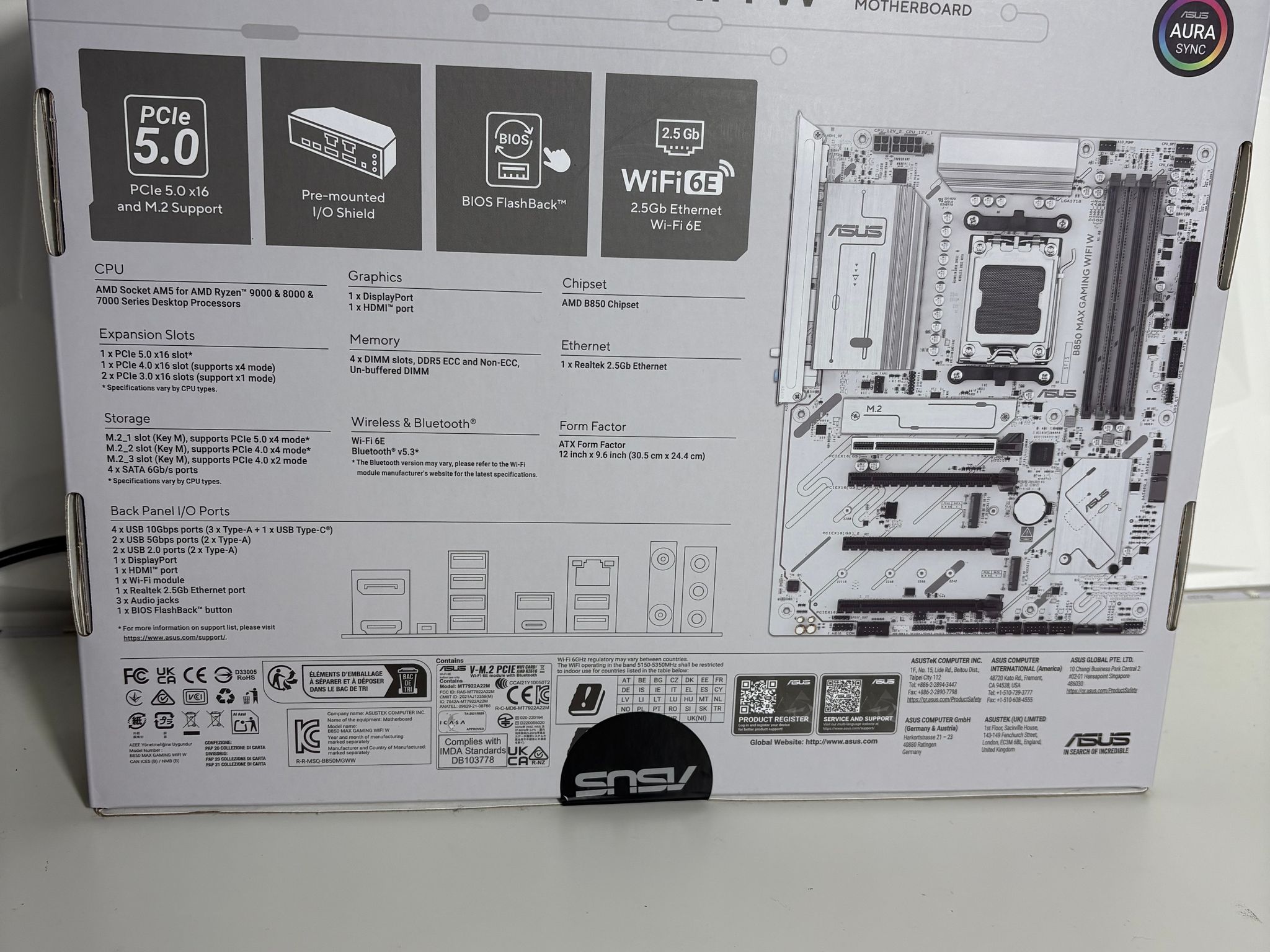ASUS B850 Max Gaming Wi-Fi Motherboard