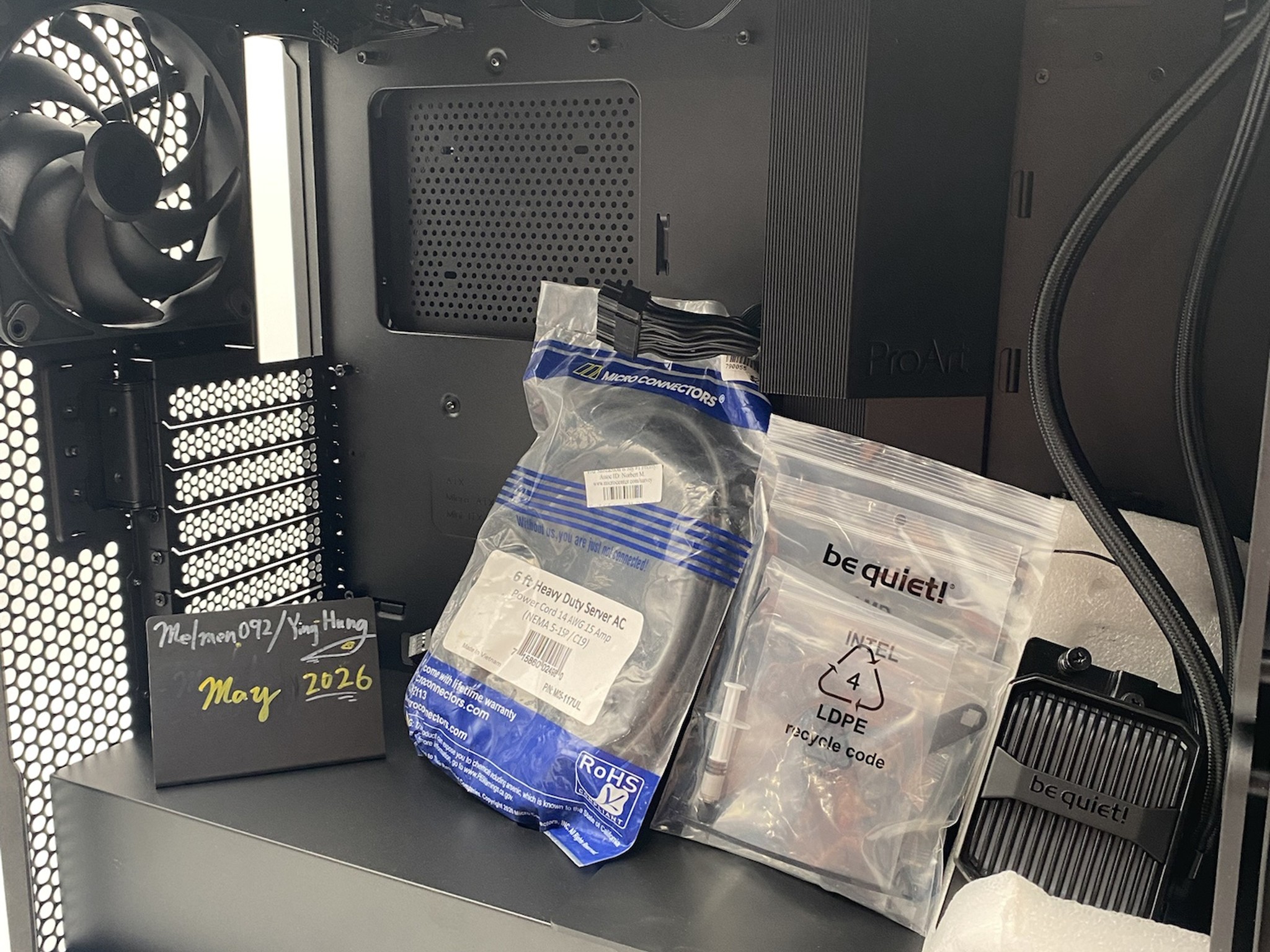 ASUS ProArt PA602 E-ATX PC Case with Be quite 420 AIO