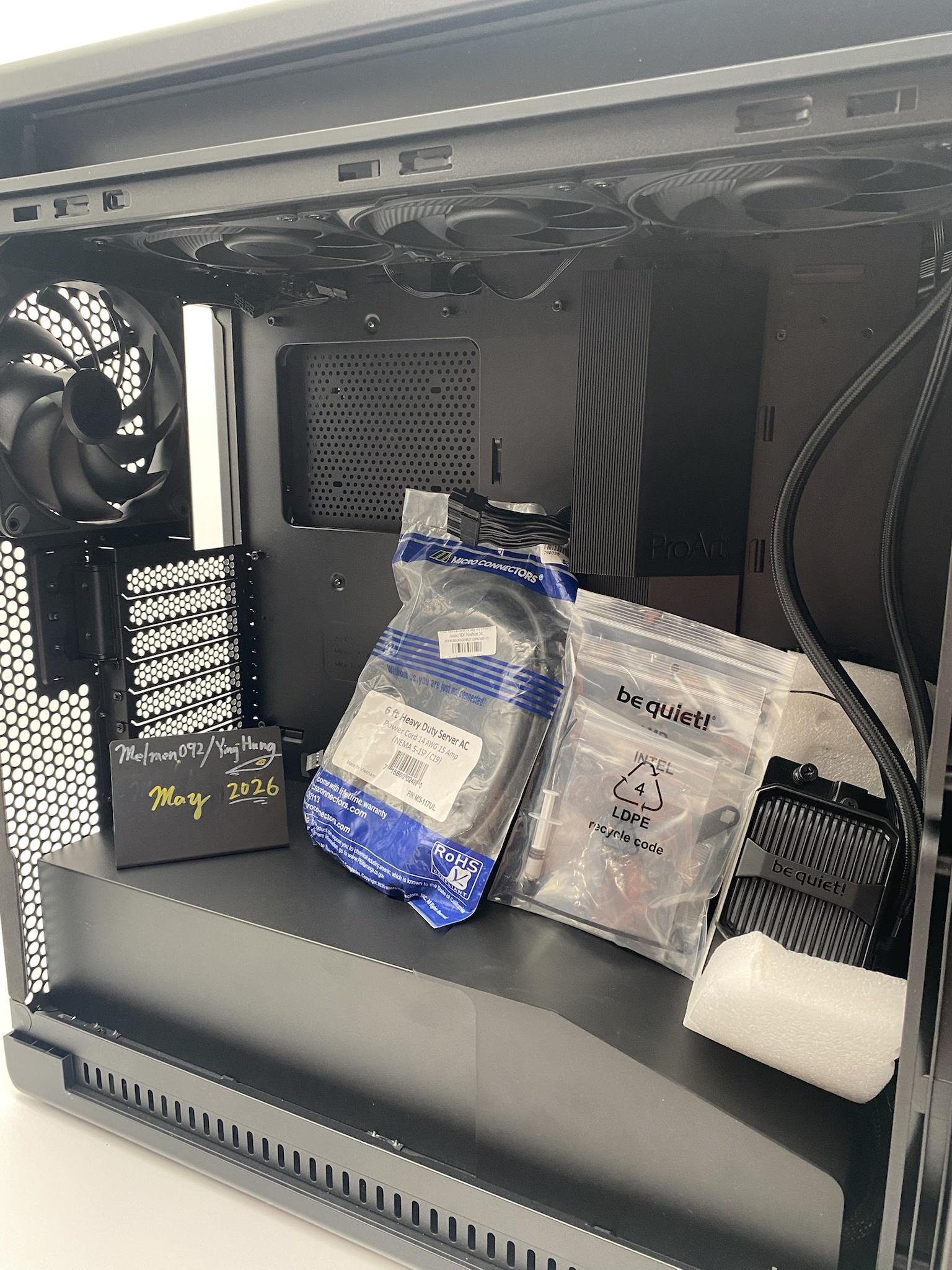 ASUS ProArt PA602 E-ATX PC Case with Be quite 420 AIO