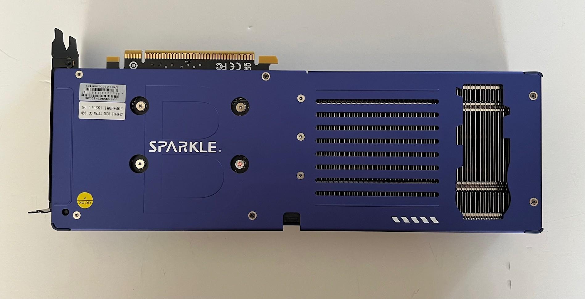 Intel Arc B580 Sparkle Titan Overclocked Dual Fan 12B GDDR6 PCIe 4.0 Graphics Card