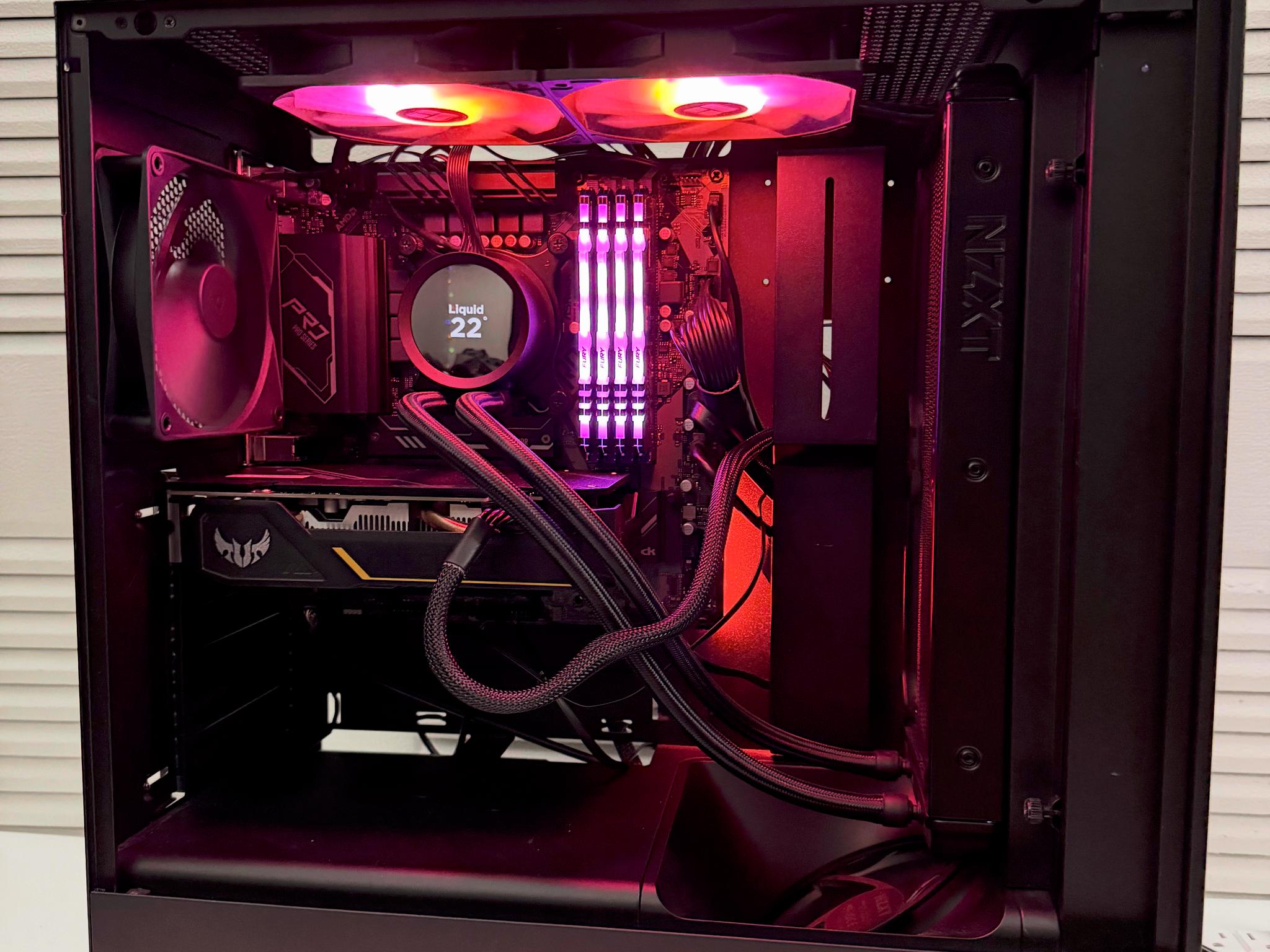 Custom Gaming PC Build – 32GB RGB – Kraken 280 LCD – 750W Gold – Needs GPU + SSD