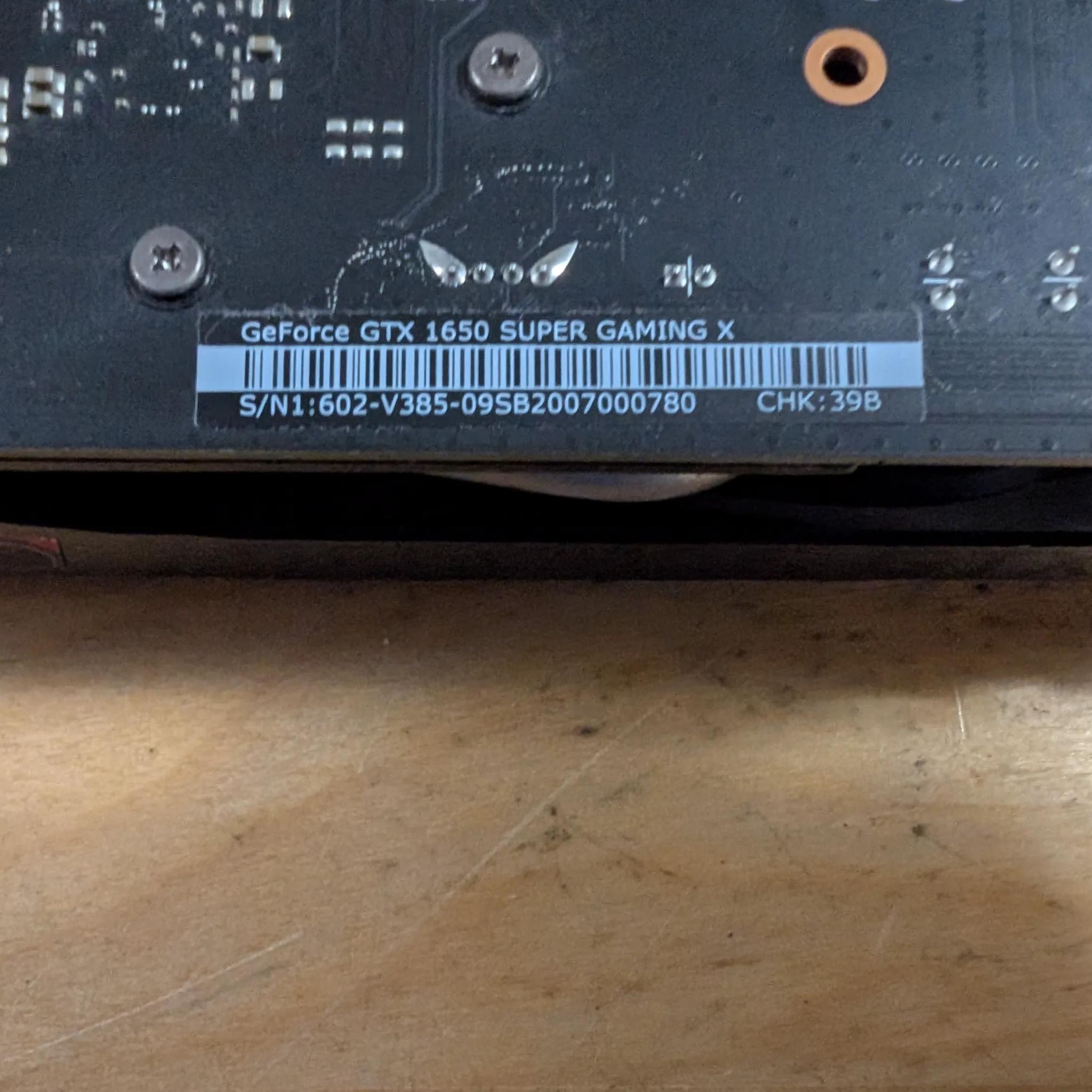 MSI Nvidia GTX 1650 Super 4GB