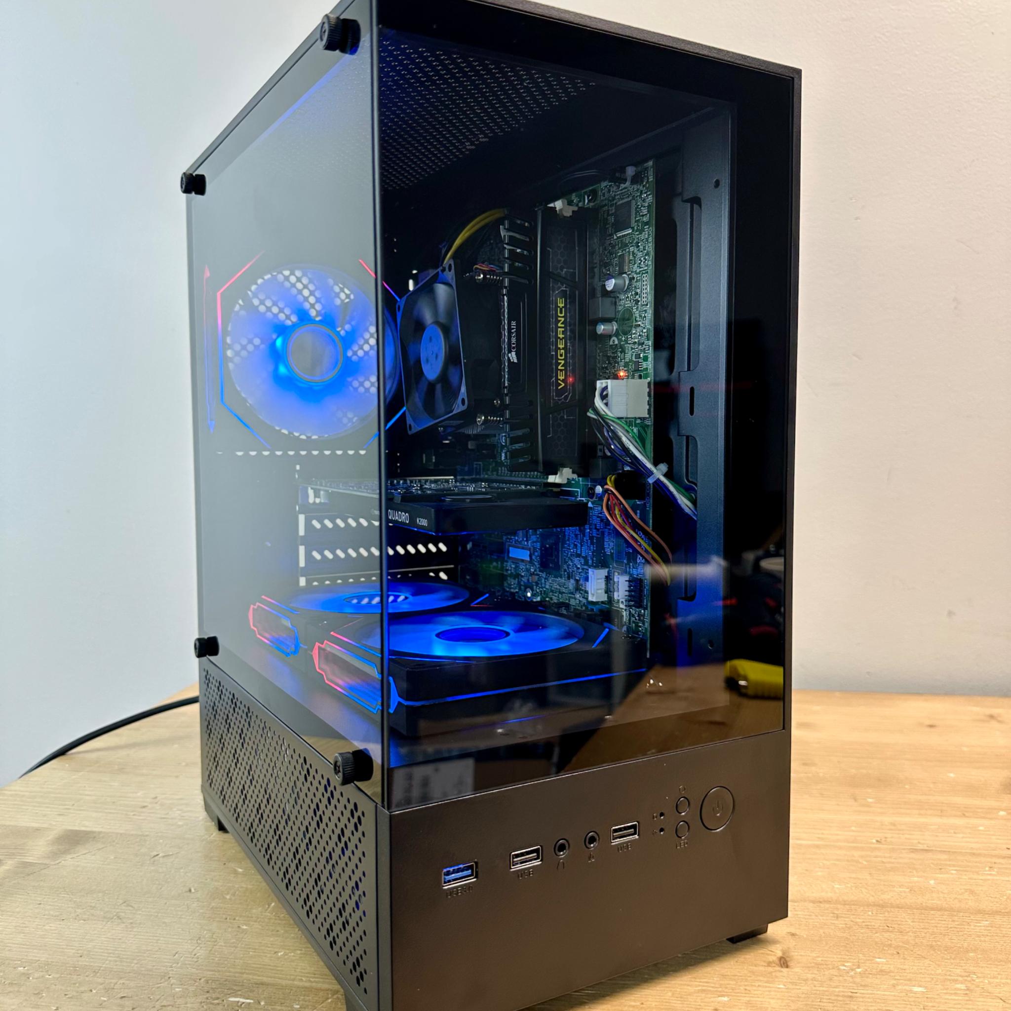 🔥 Ultimate Dual Tempered Glass Super Budget Gaming PC – Intel i5, 8GB RAM, 500GB, RGB Fans! 🎮