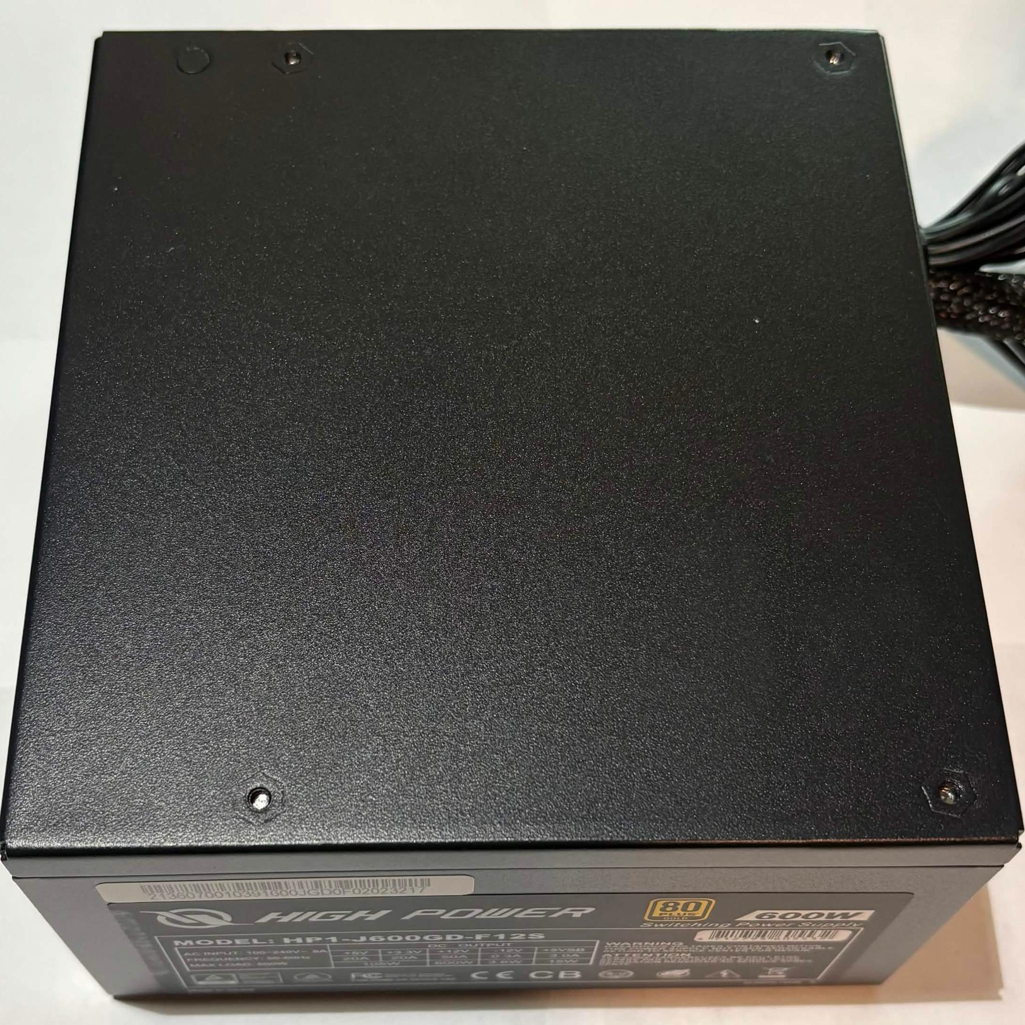 High Power 600W 80+ Gold Power Supply HP1-J600GD-F12S