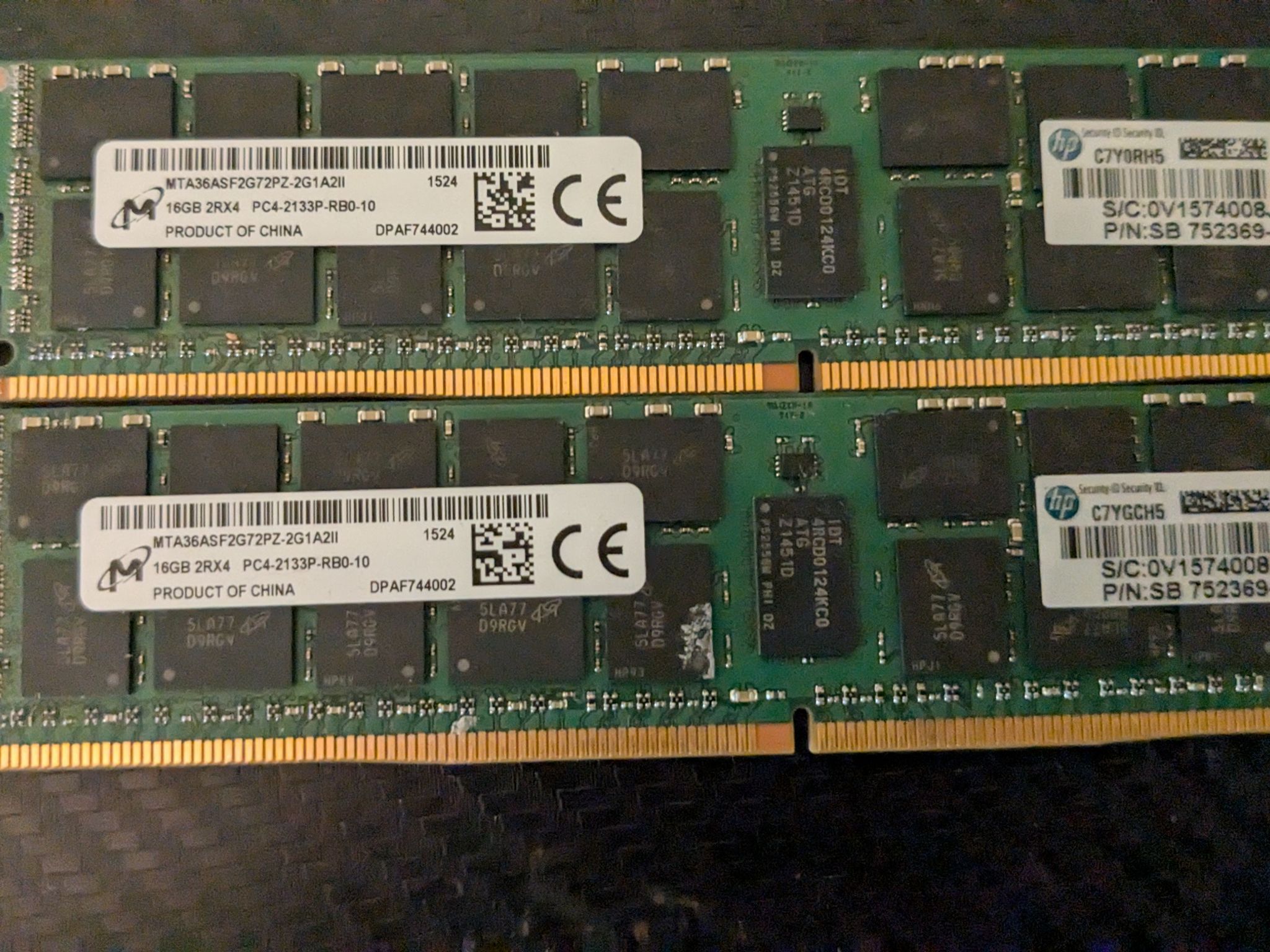 32gb PC4-2133P Memory