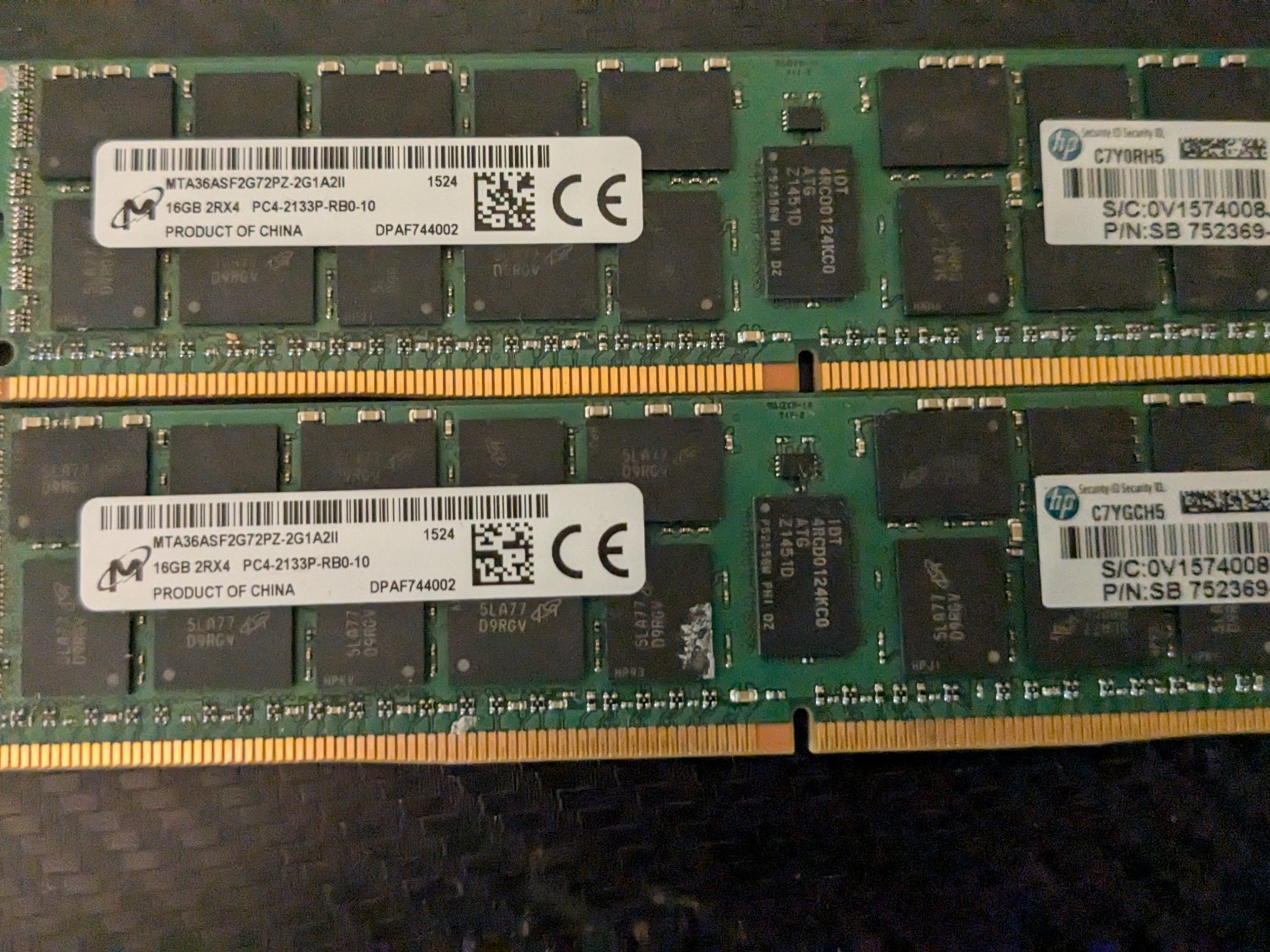 32gb PC4-2133P Memory