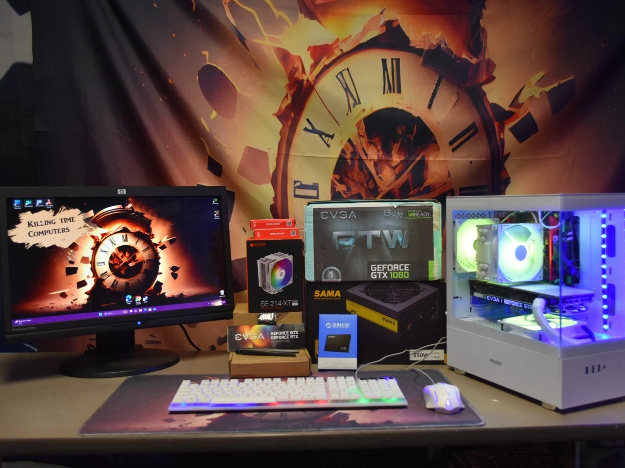 gaming pc Intel Xeon 2680 v3 12 cores 24 threads RAM 16 GB GPURTX 1080 TI 11GB 1 TBNVME