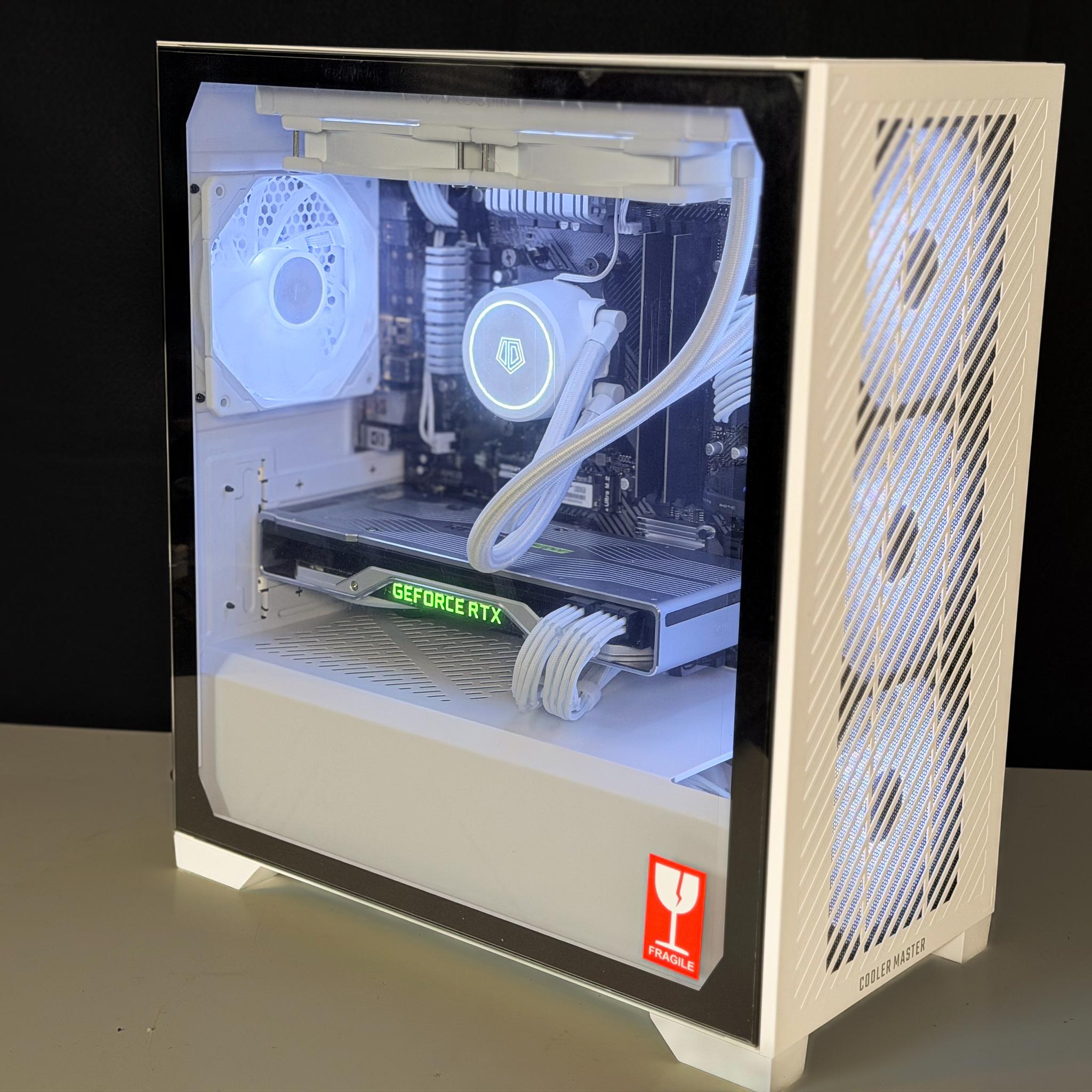 ⚪️ White RTX 2070 Super Gaming PC | Liquid Cooled
