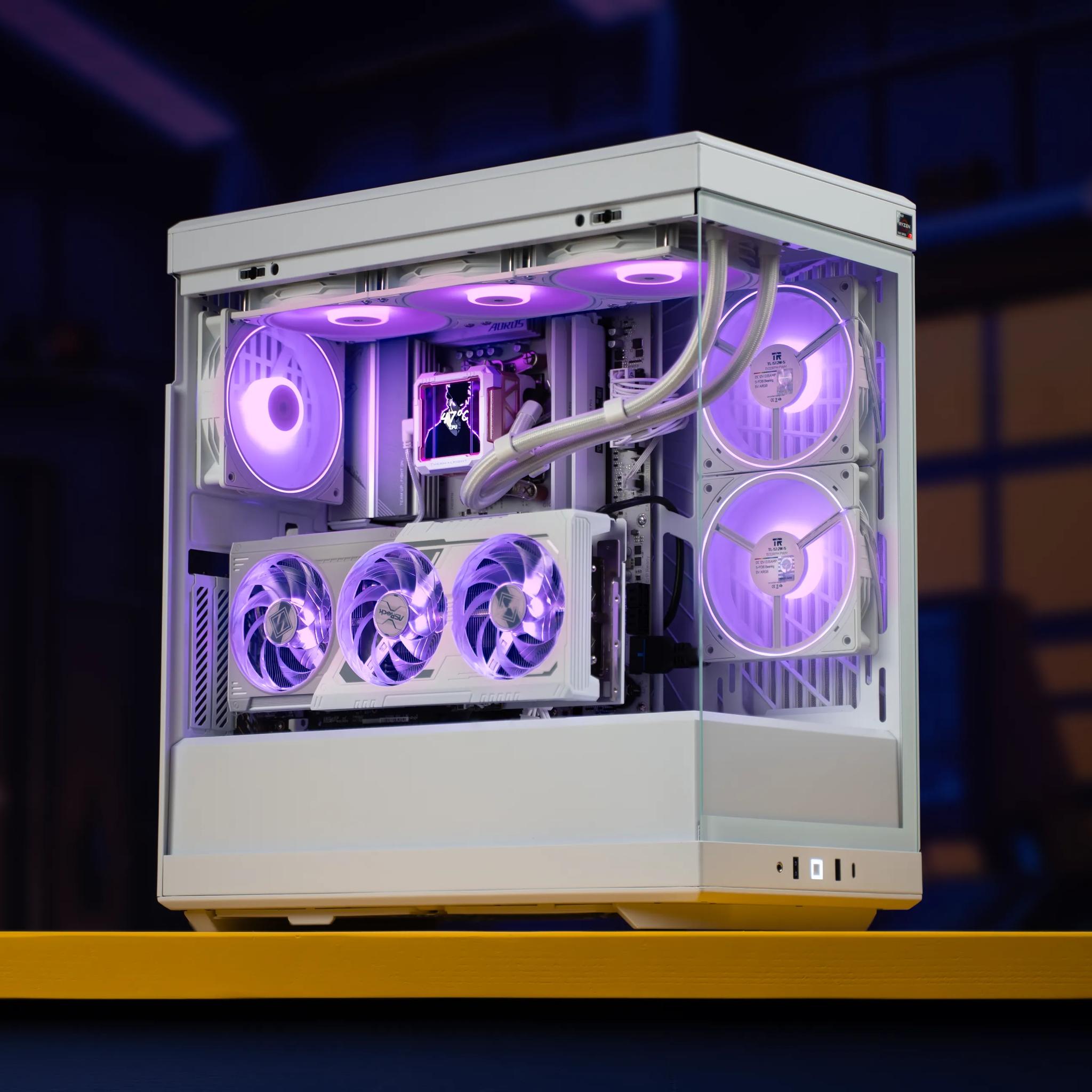 “SynthelisX” RX 9070 XT Ryzen 7 7800X3D 32GB Windows 11 2TB 4K Gaming PC Solo Leveler