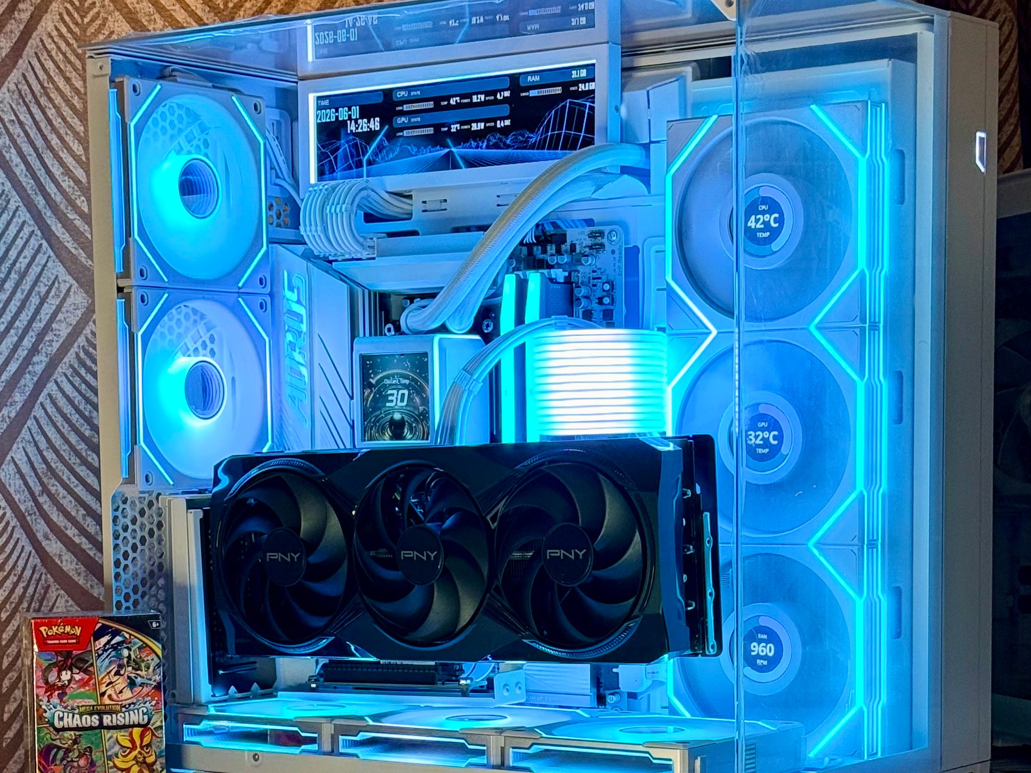 🎁 FREE Pokémon Booster Bundle ❄️ RTX 5080 + Ryzen 7 9800X3D ❄️ Gaming PC | Arctic Nova ⚡