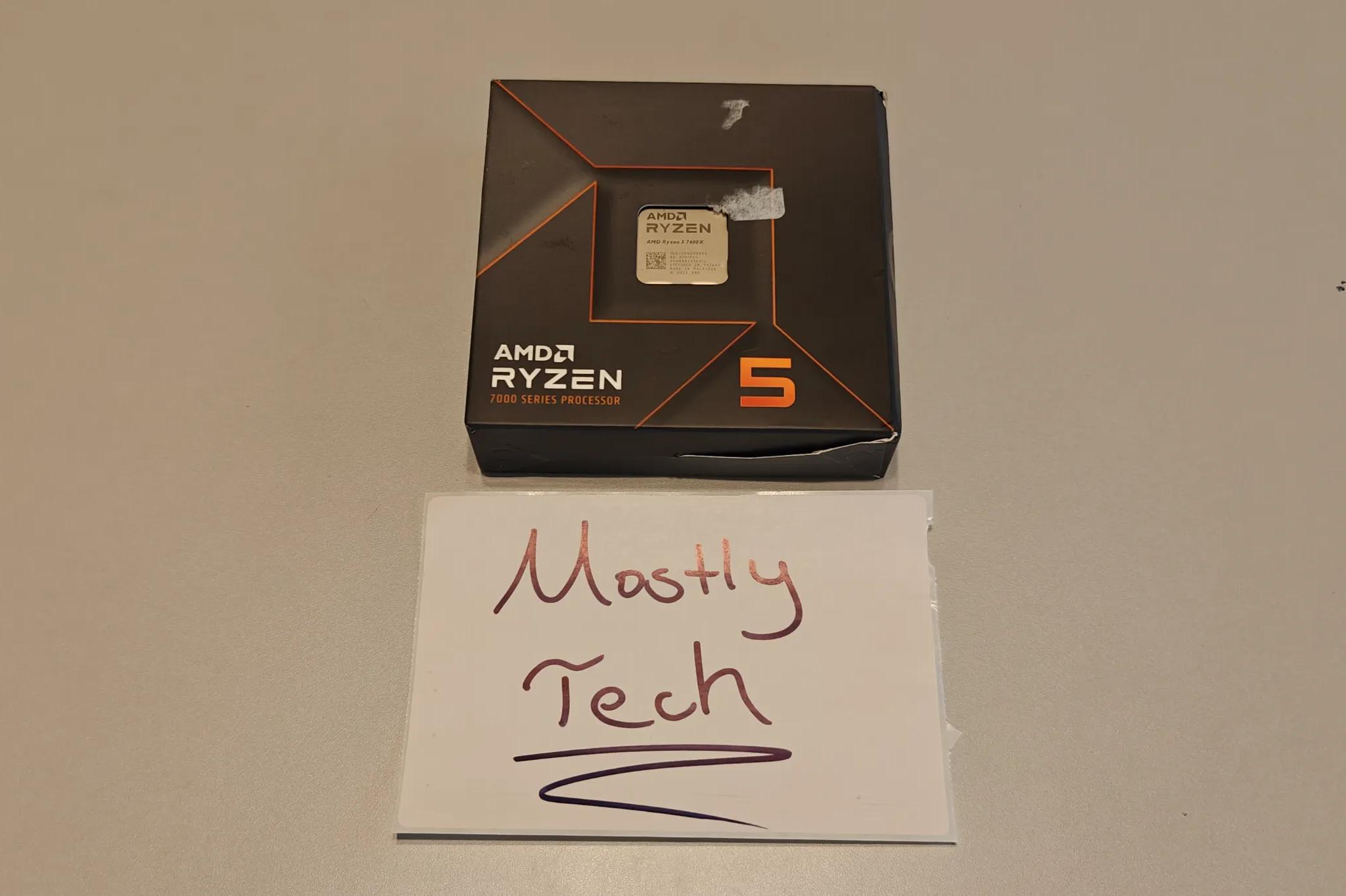 AMD Ryzen 5 7600X 6-Core, 12-Thread Unlocked Desktop Processor