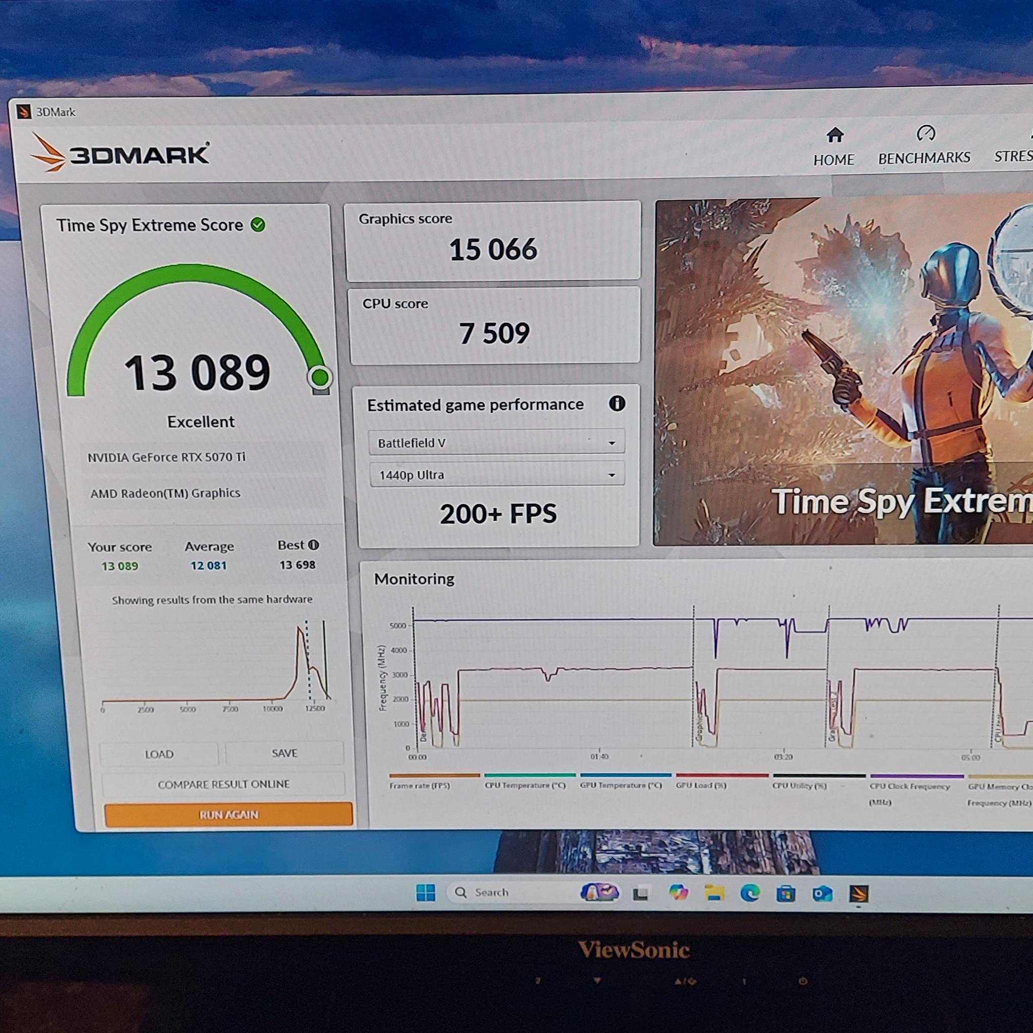 Asus Tuf 9800X3D/5070TI Gaming