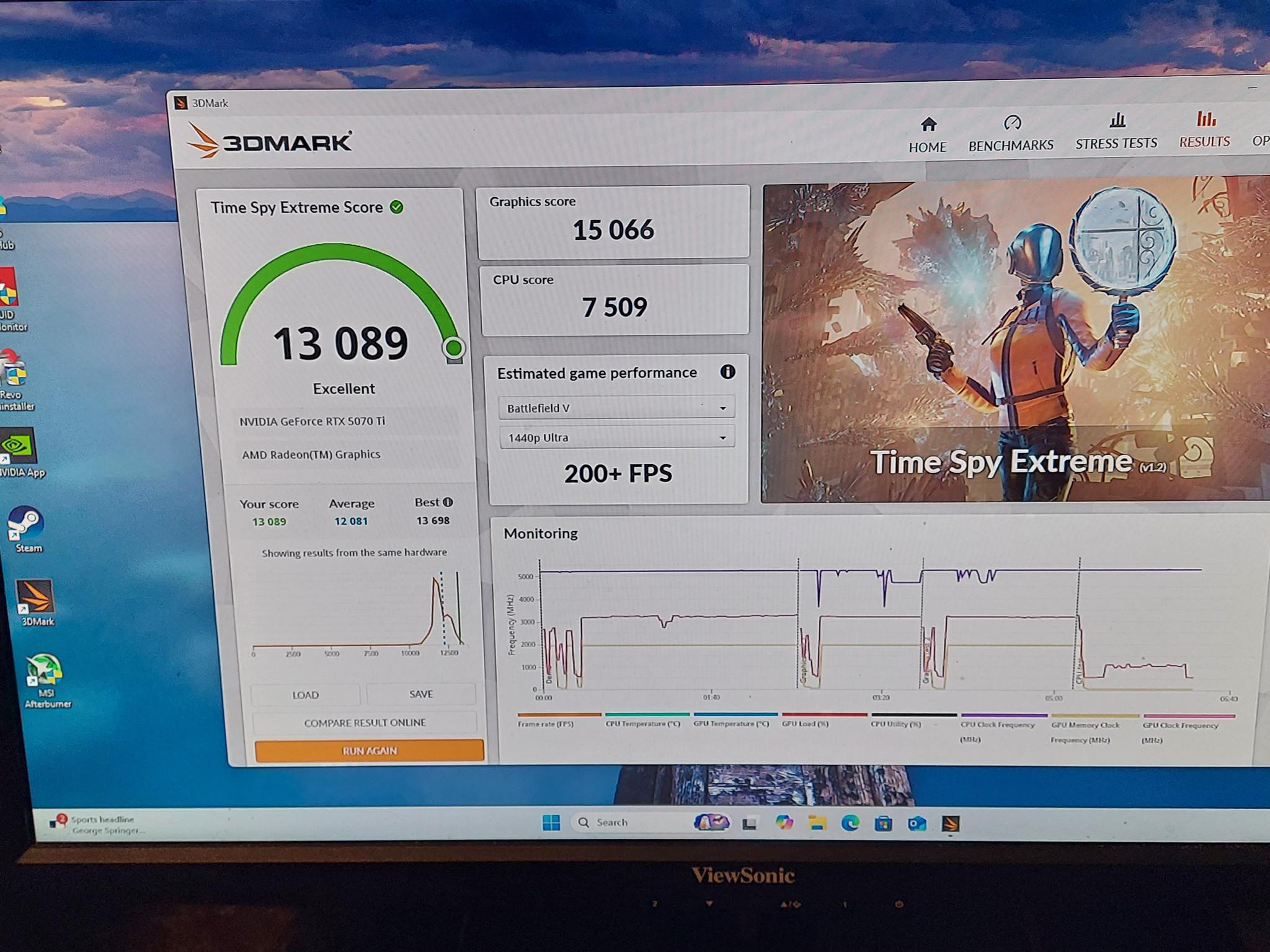Asus Tuf 9800X3D/5070TI Gaming