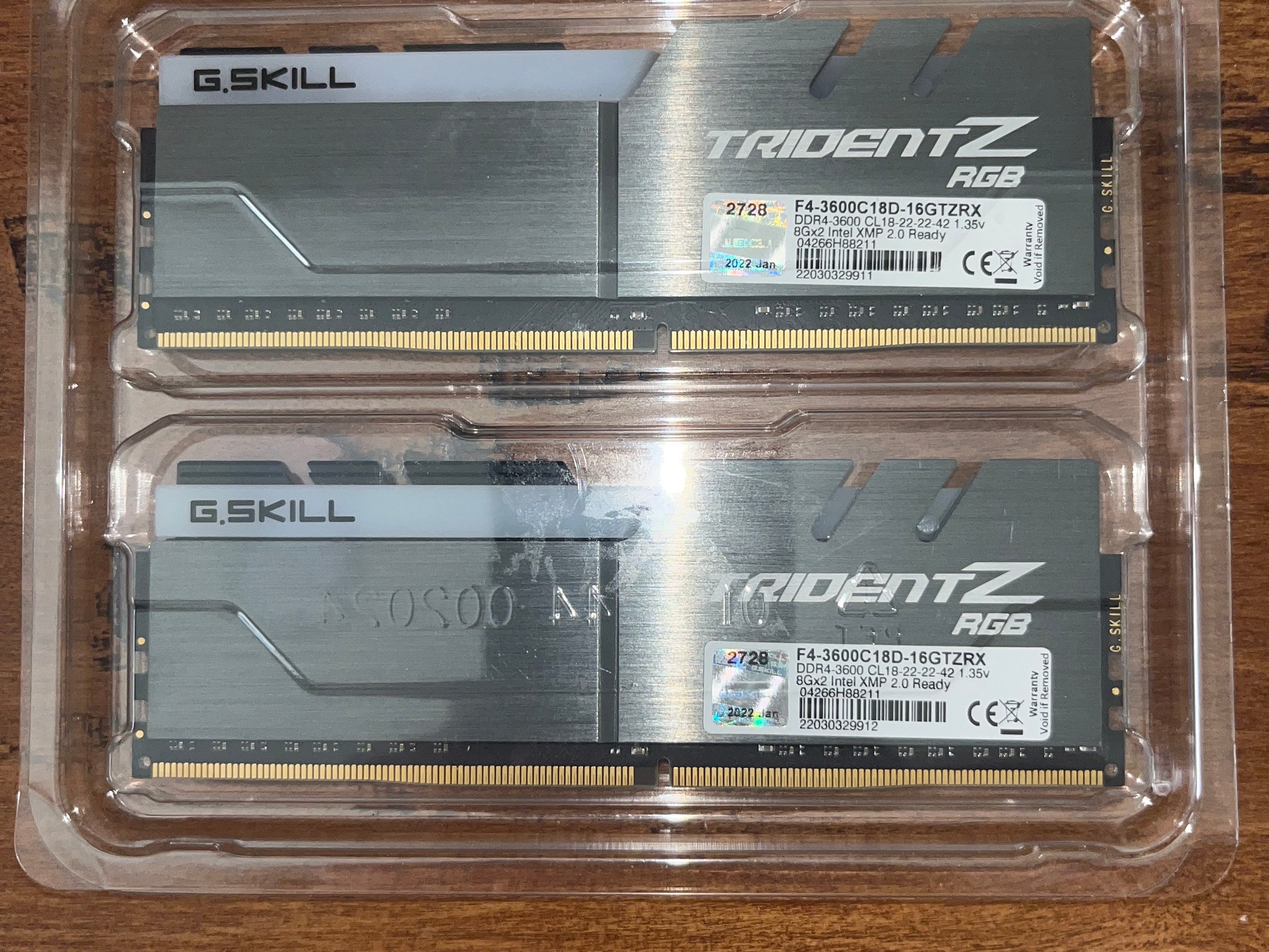 G.Skill TridentZ RGB 16GB DDR4-3600 (2x8GB)