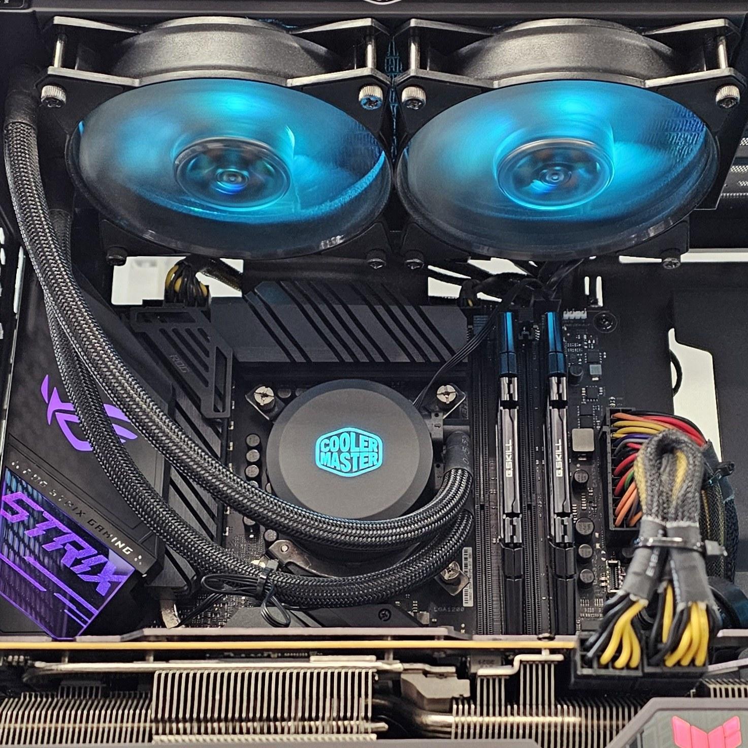 240mm AIO Cooler Master RGB CPU Liquid Cooler for Intel LGA1200