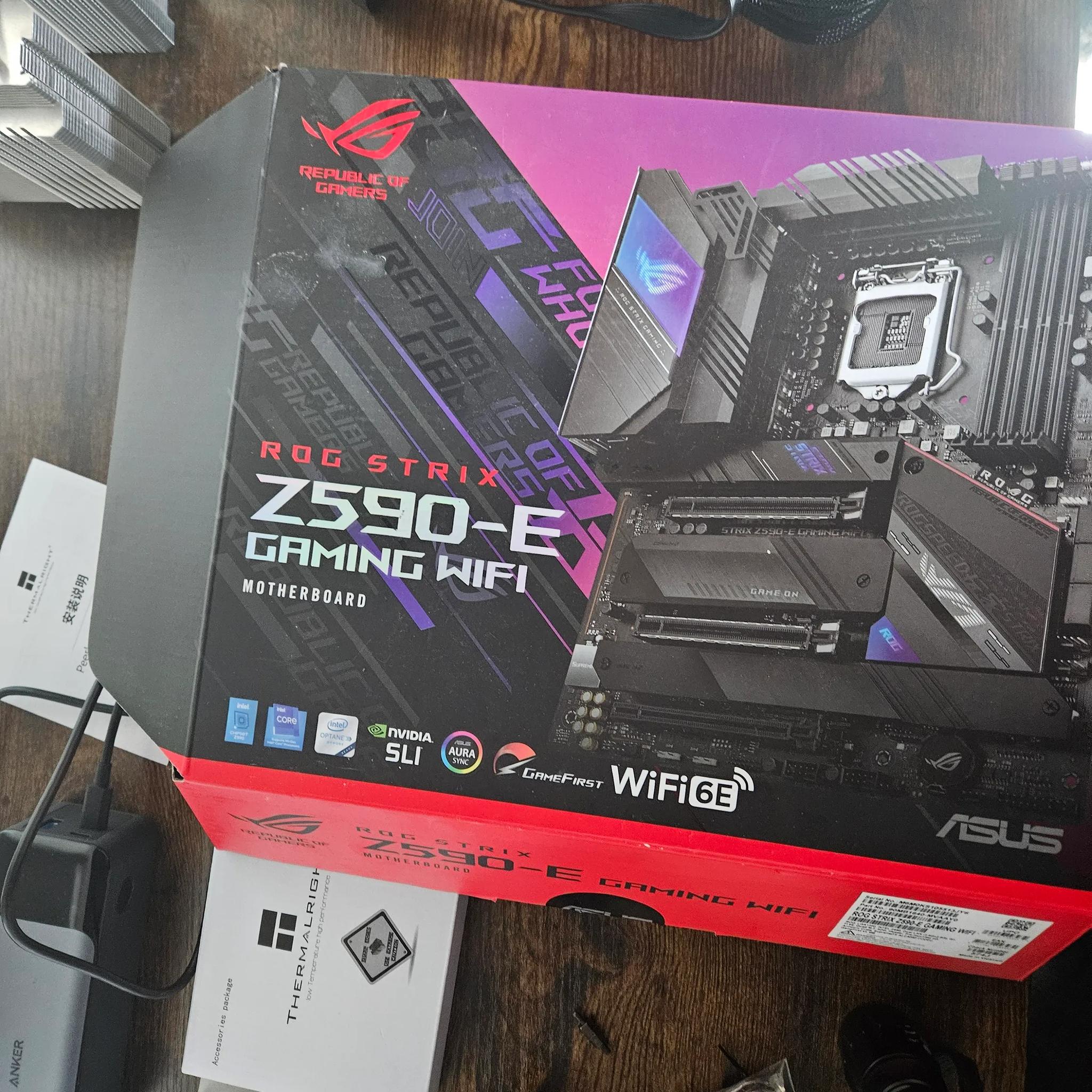ROG z590-E + 10700kf + T-Force 3600mhz 2x16gb ram combo!