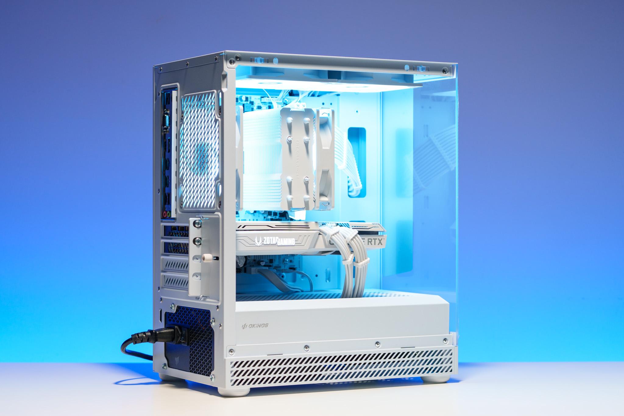 All White Gaming PC | RTX 3060 Ti | Ryzen 5 | 16GB DDR4 | 512GB m.2 drive | 750W PSU