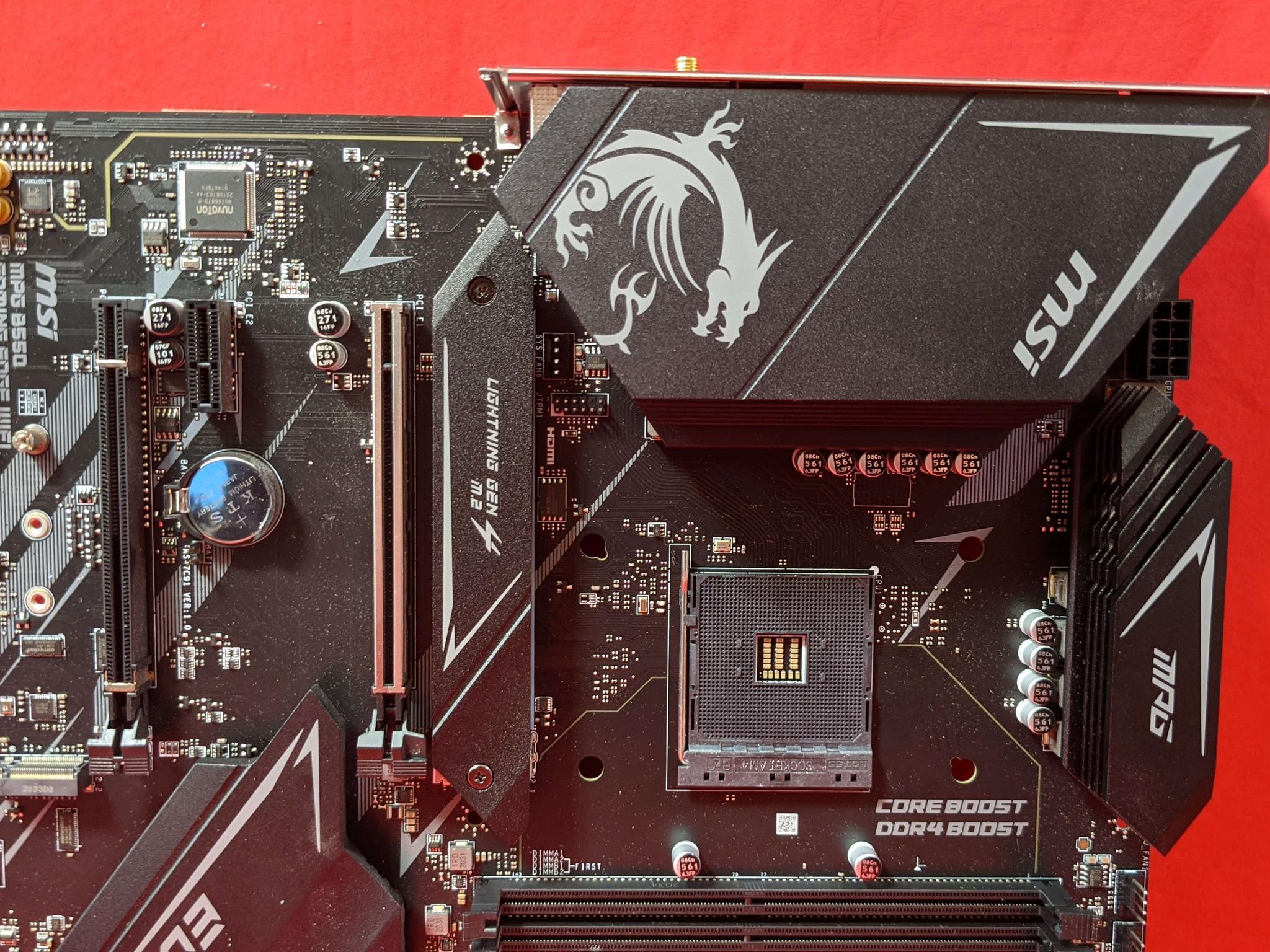 *AS IS/FOR REPAIR* MSI MPG B550 Gaming Edge WIFI AMD Socket AM4 DDR4 ATX Desktop Motherboard