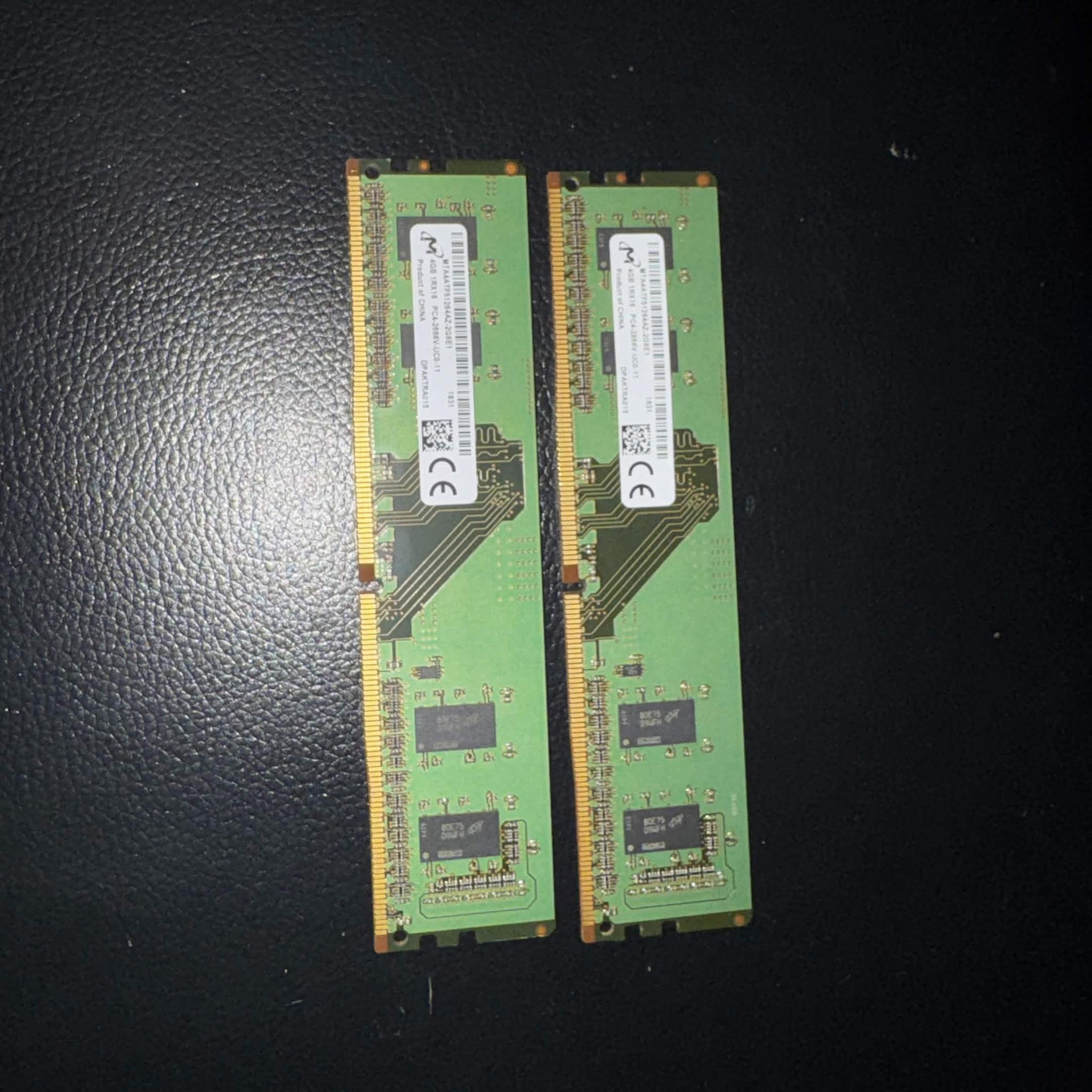 Micron 8 GB DDR4 2x4 mta4atf51264az-2g6e1