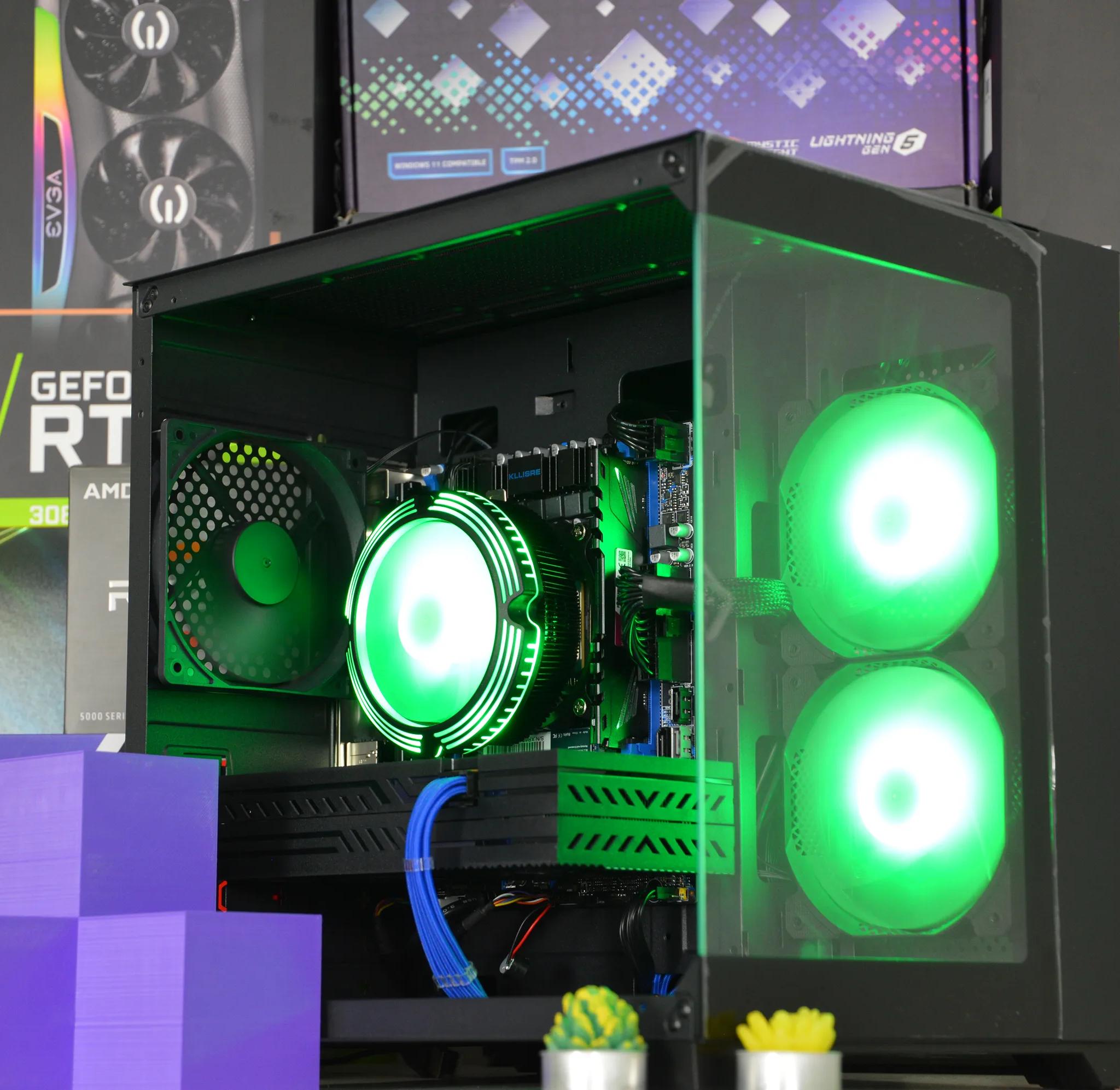 🔵⚫️| RX 580 8GB | INTEL XEON E5 2670 V3 | 16GB DDR4 RAM | 1TB NVME SSD | Midnight Ocean |