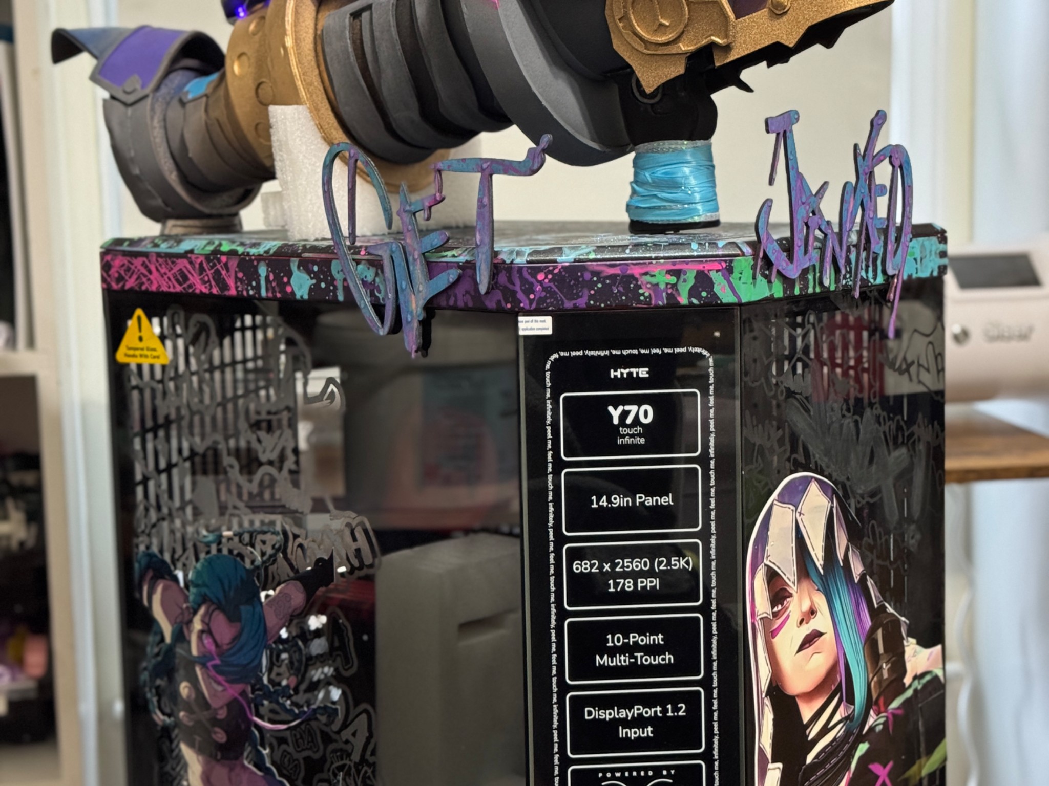 Custom PC Case - Jinx Arcane - DIY Package (Stickers/Digital File) - NOW AVAIL!