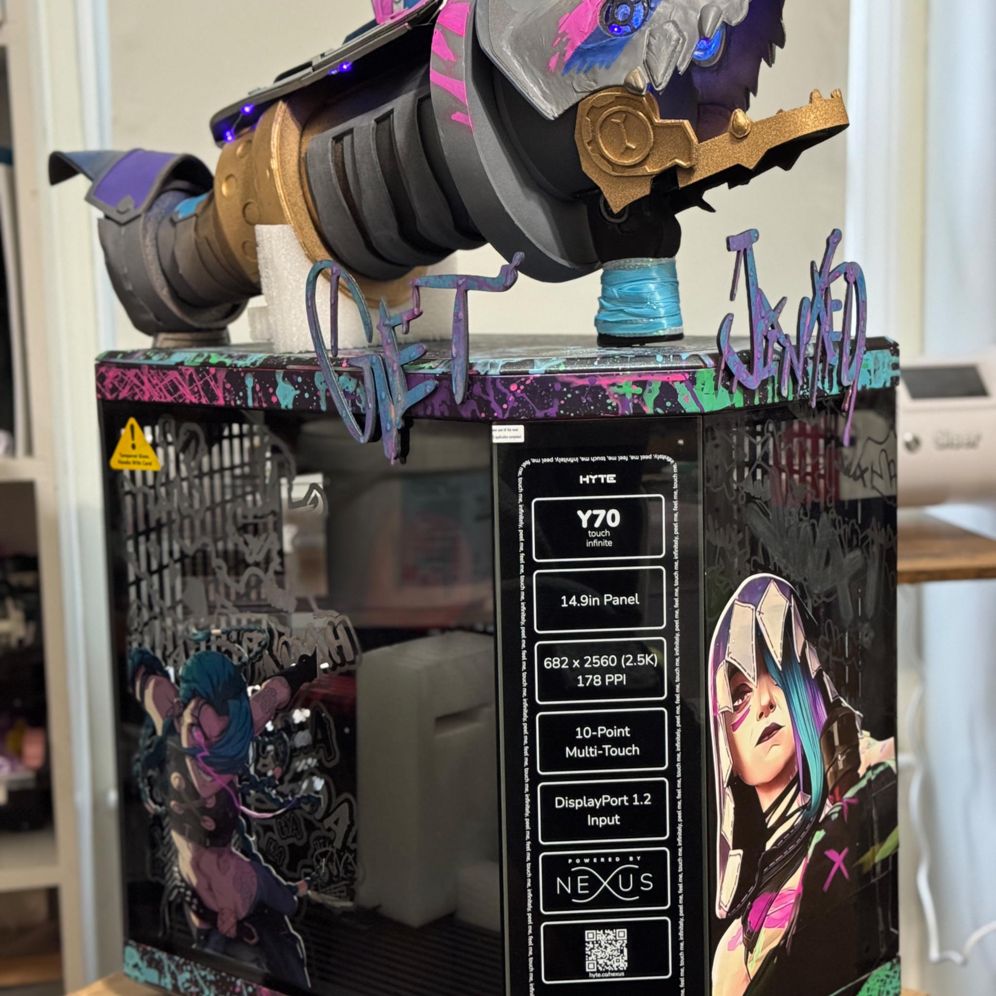 Custom PC Case - Jinx Arcane - DIY Package (Stickers/Digital File) - NOW AVAIL!