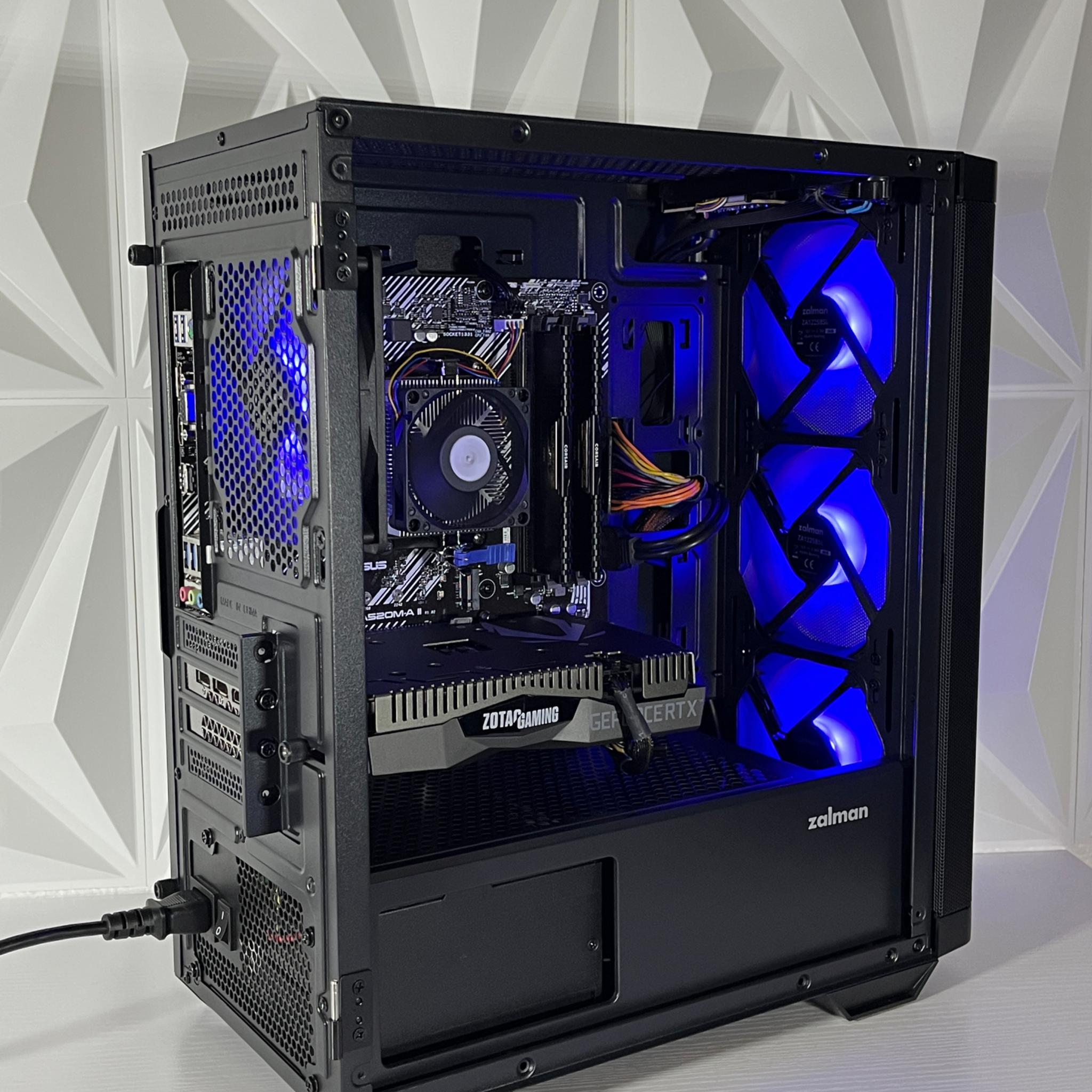 RTX 2060 6GB, Ryzen 5 2600X, 16GB 3600MHz | Black RGB Gaming Computer
