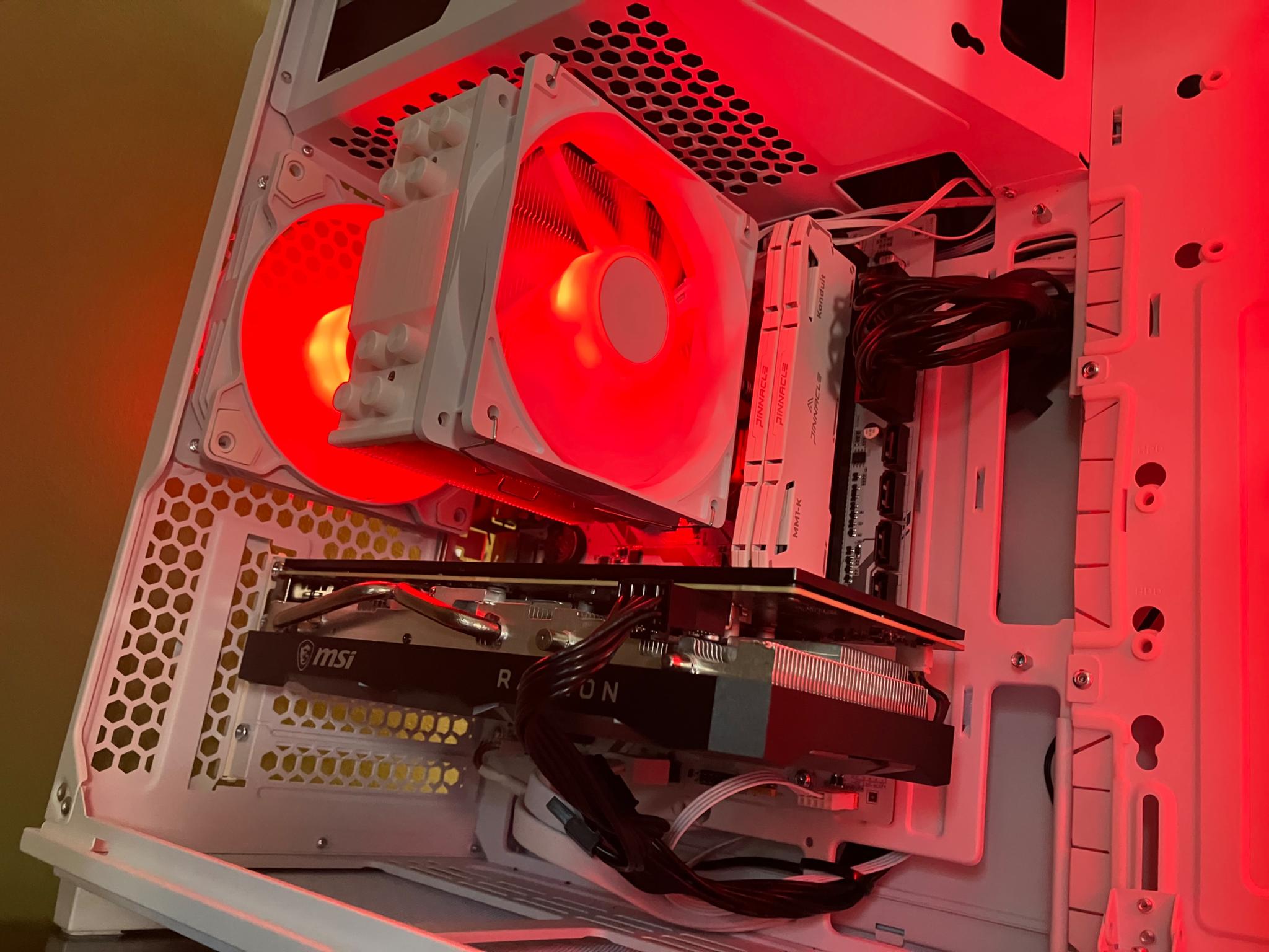 Copy of White RGB Gaming PC Ryzen 5 5500 RX 5600XT 16gb RAM 1tb SSD Micro-ATX
