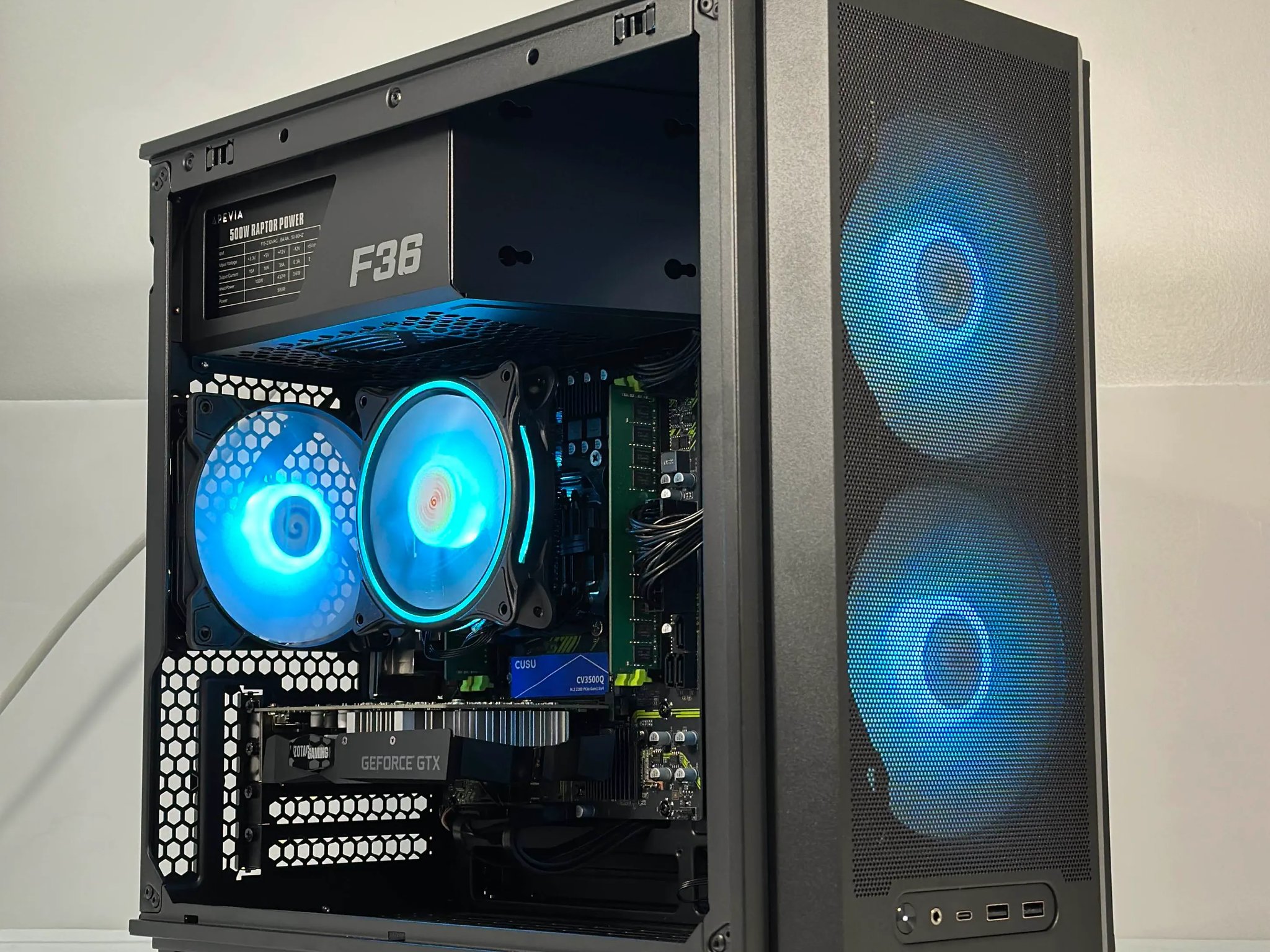 Intel i7 6 Core | GeForce GTX 1650 | 16GB RAM | 512GB SSD | WIFI | 1080p Black Gaming PC