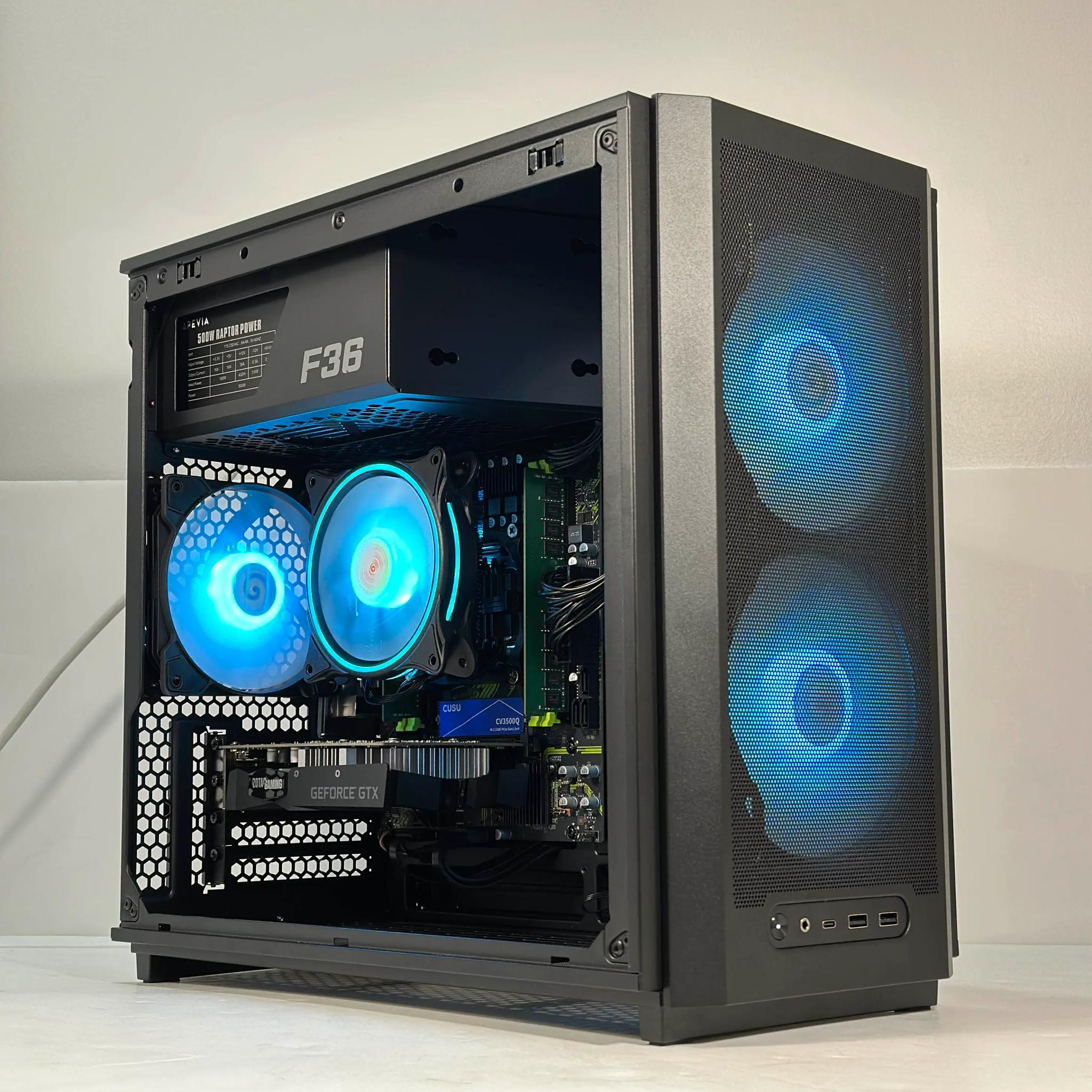 Intel i7 6 Core | GeForce GTX 1650 | 16GB RAM | 512GB SSD | WIFI | 1080p Black Gaming PC