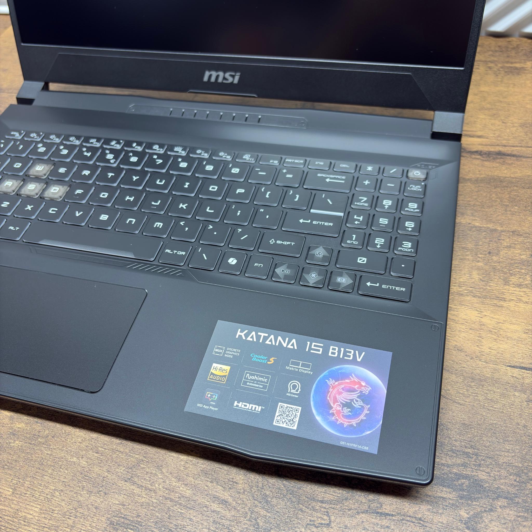 MSI Katana 15 B13V Gaming Laptop | Intel i7-13620H | RTX 4050 | 16GB DDR5 | 1TB SSD