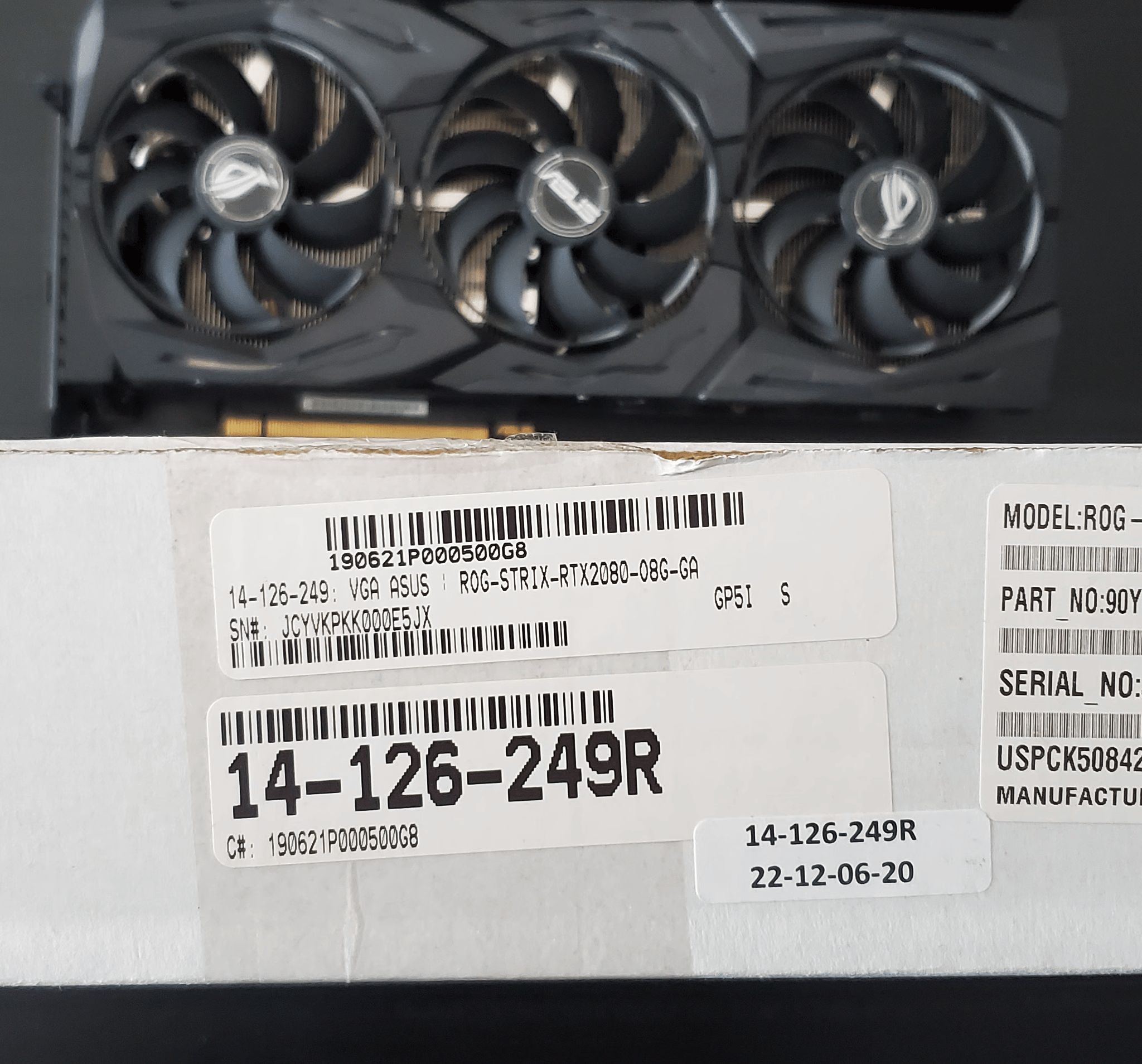 ASUS Geforce RTX 2080 8GB STRIX OC Gaming