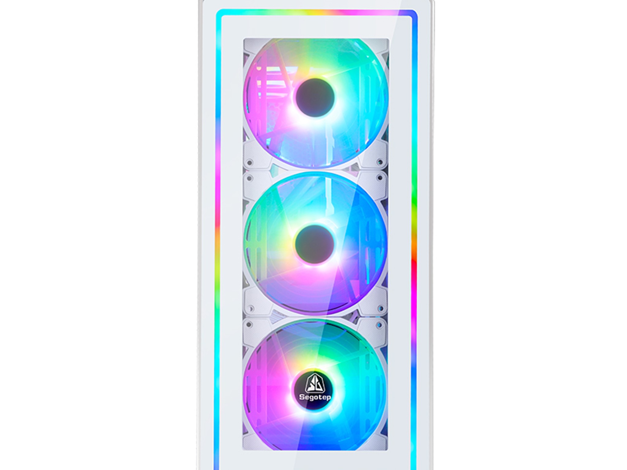 COMBO! SEGOTEP  Gank 360 RGB ATX CASE  | Panoramic Glass | ARGB Panel | FROZEN 360 cooler| 4xRGB fan