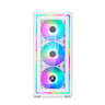 COMBO! SEGOTEP  Gank 360 RGB ATX CASE  | Panoramic Glass | ARGB Panel | FROZEN 360 cooler| 4xRGB fan