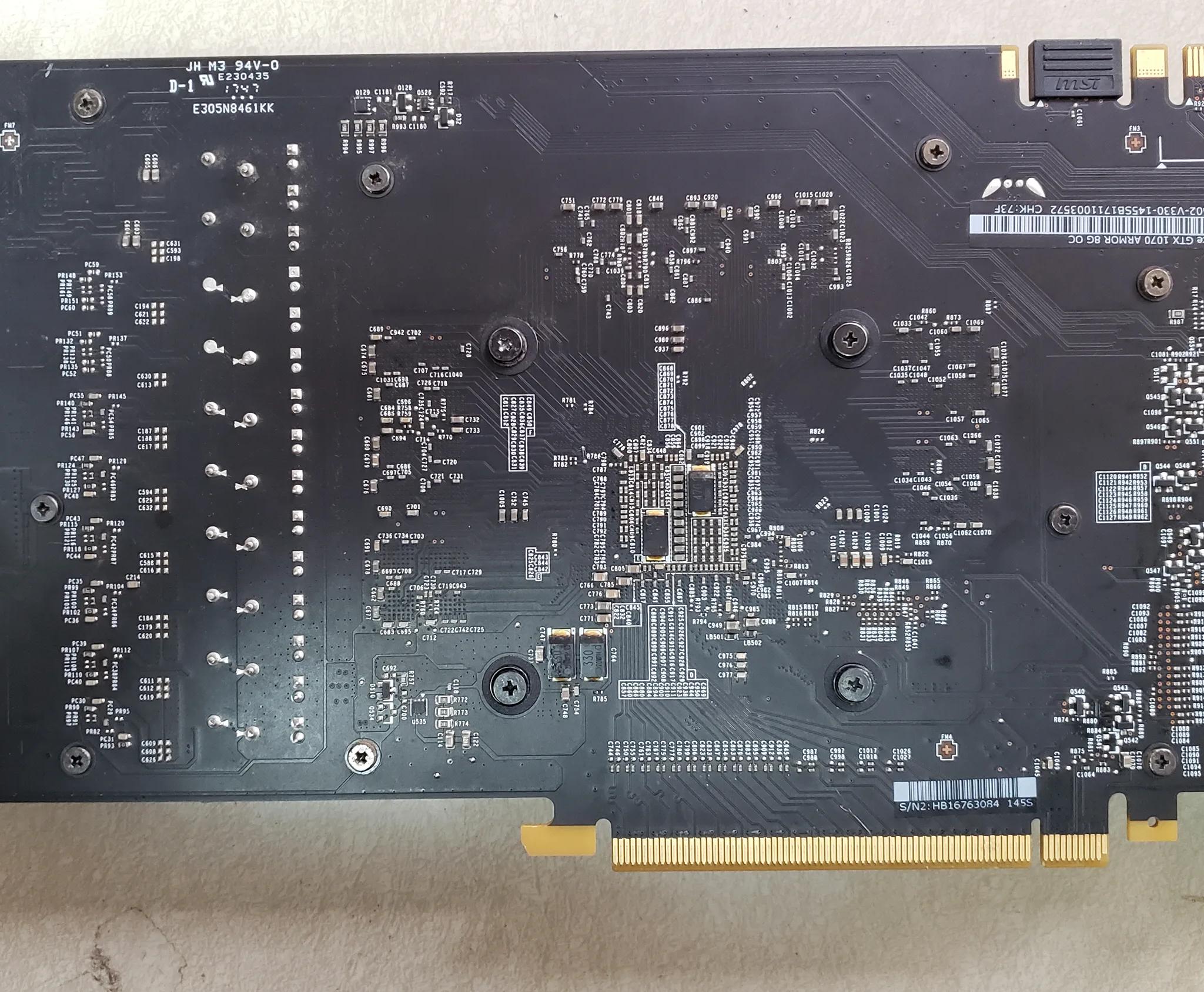 MSi GTX 1070 Armor