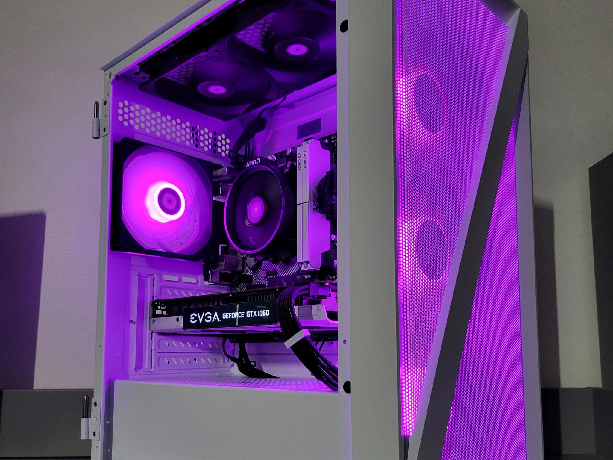 Black & White Gaming PC! Ryzen 5 | GTX 1060 6GB | 16GB | 512GB | Wi-Fi + BT
