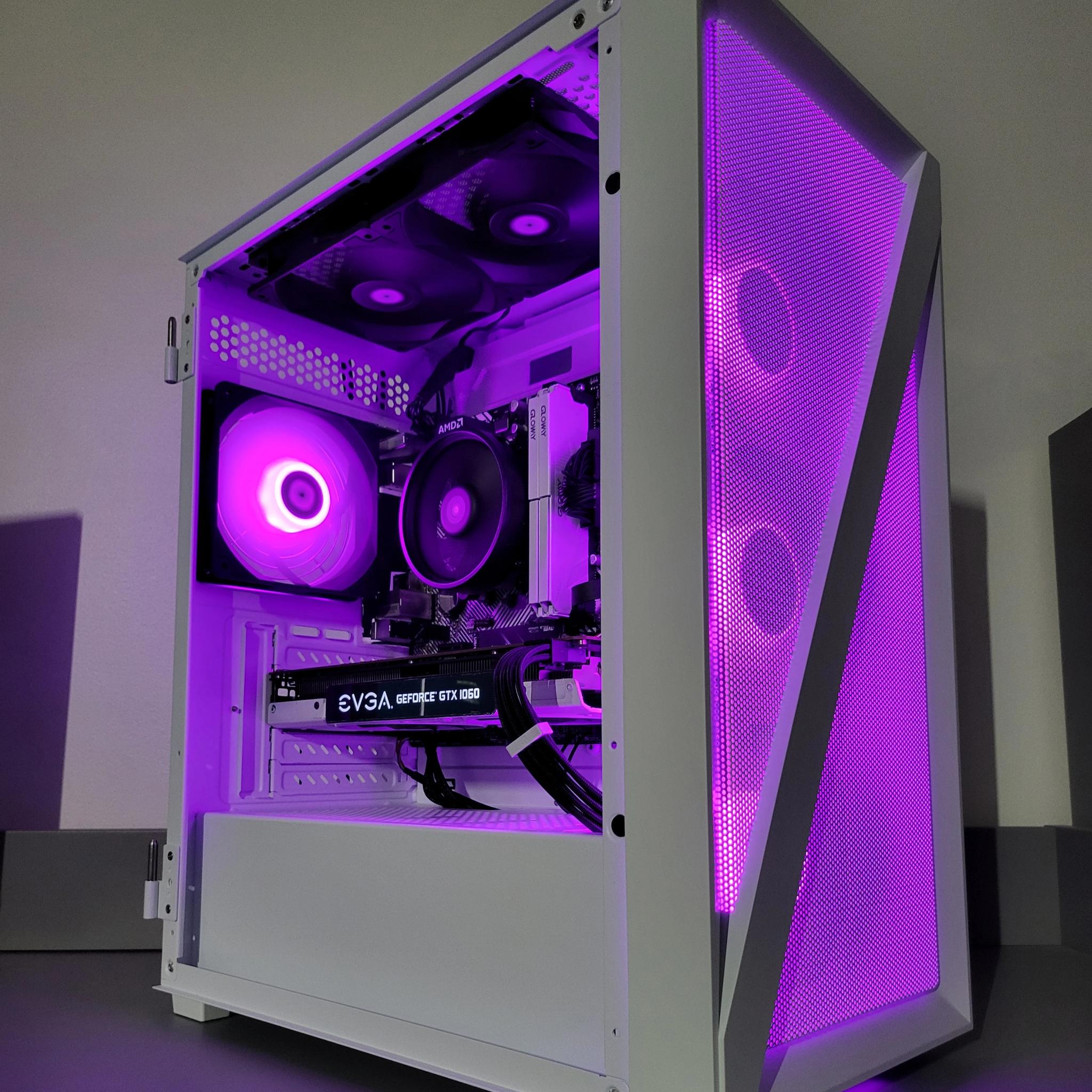 Black & White Gaming PC! Ryzen 5 | GTX 1060 6GB | 16GB | 512GB | Wi-Fi + BT