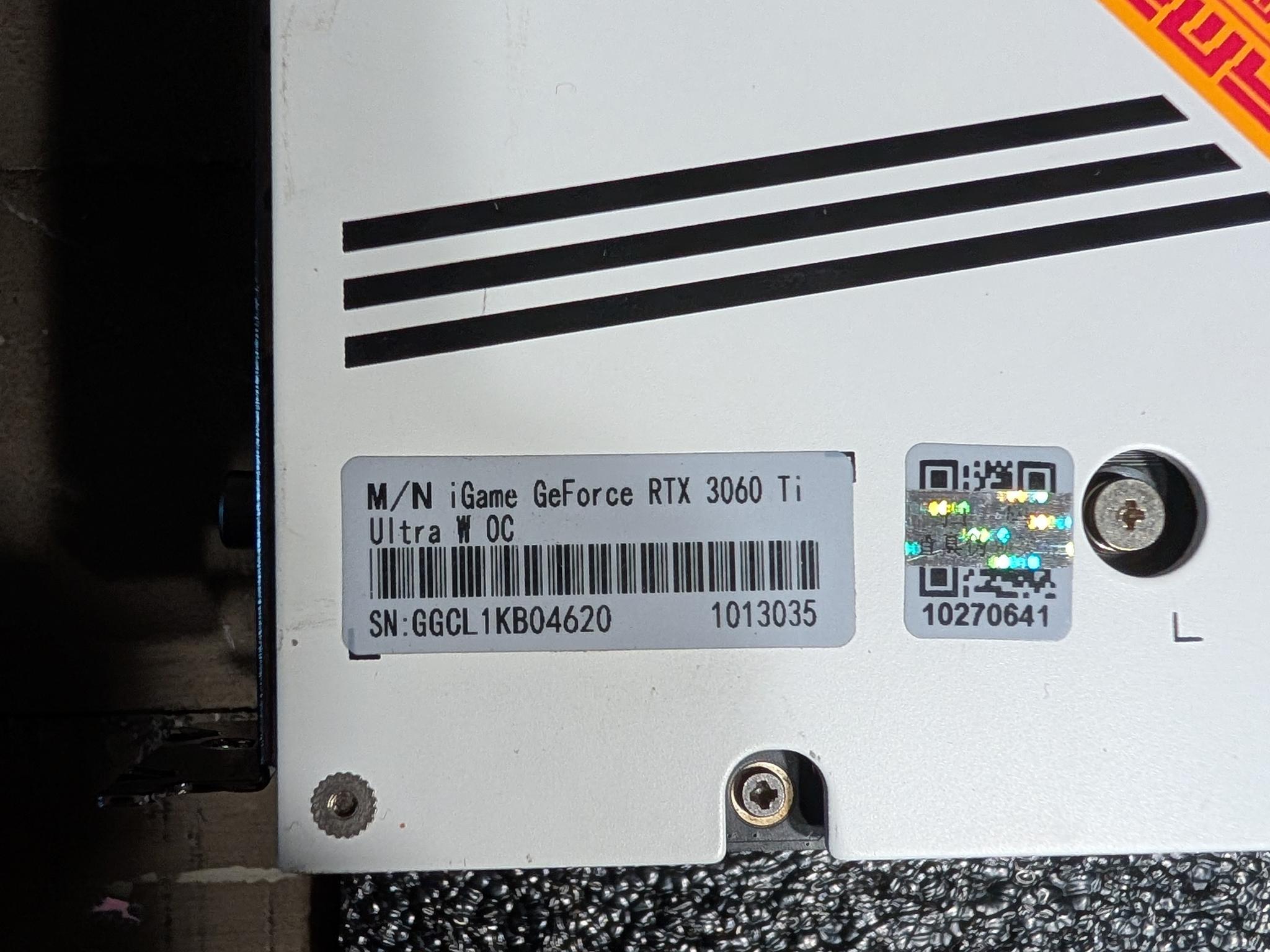 Colorful iGame GeForce RTX 3060 Ti Ultra W OC White