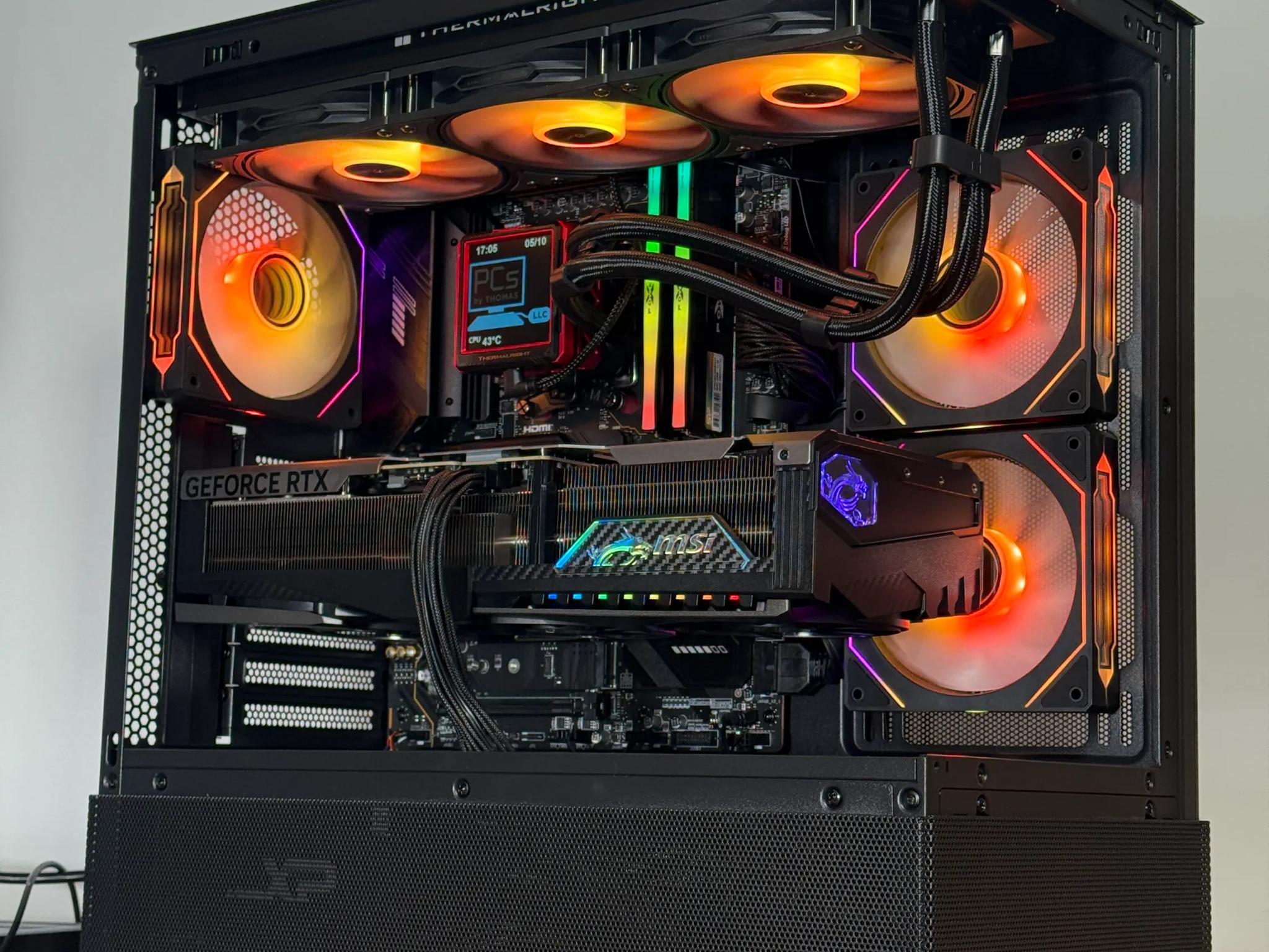 RTX 5090 Flagship Gaming PC Ryzen 9800x3d 64GB DDR5 4TB NVME