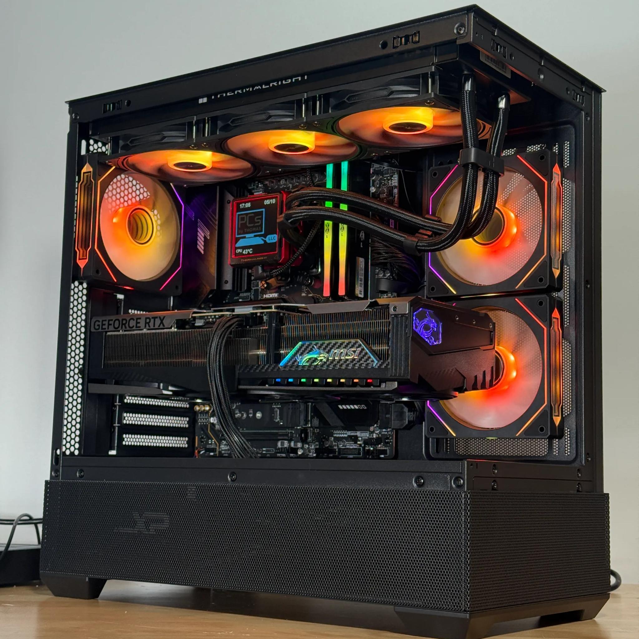 RTX 5090 Flagship Gaming PC Ryzen 9800x3d 64GB DDR5 4TB NVME