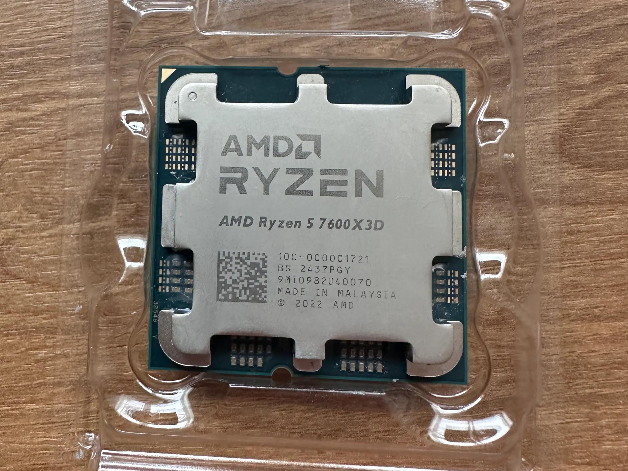 Used AMD Ryzen 5 7600X3D Raphael AM5 4.1GHz 6-Core Processor