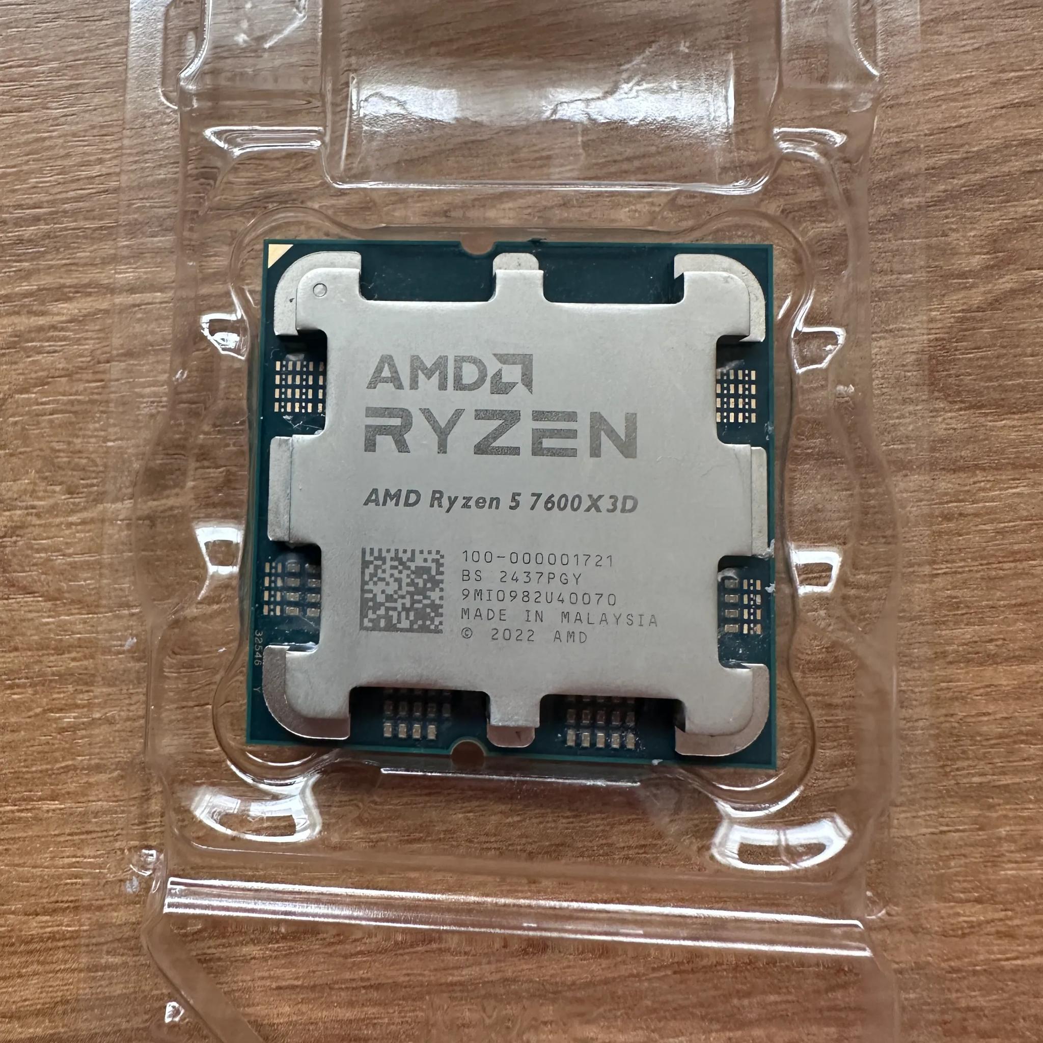 Used AMD Ryzen 5 7600X3D Raphael AM5 4.1GHz 6-Core Processor