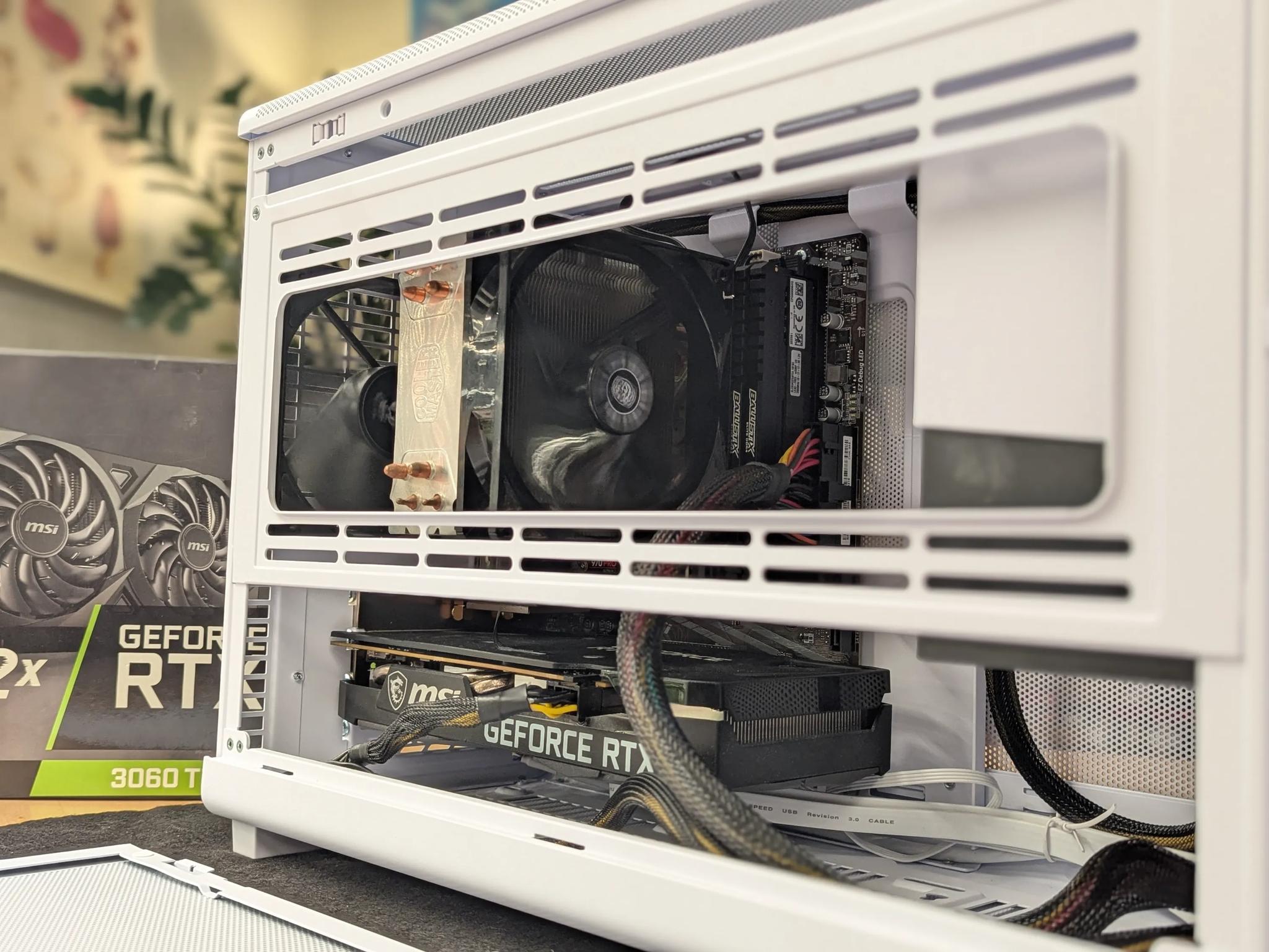 Glacier Forge ❄️ 3060 Ti | Ryzen 5600X | 16GB RAM | 1TB NVMe | WiFi & Windows 11 | MicroATX PC