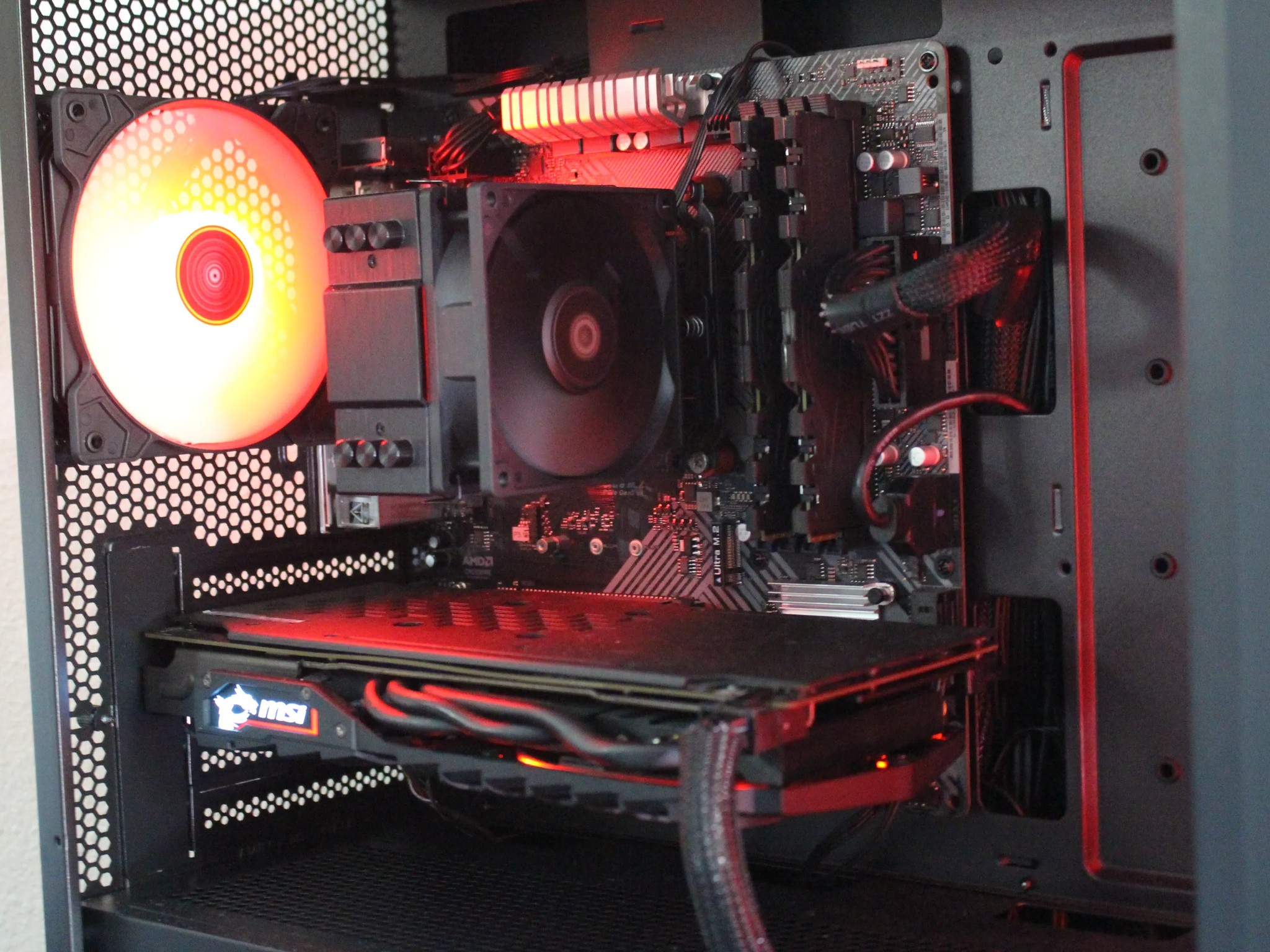 Black Gaming PC | RX 580 | R5 2600 | 16GB Ram | 512GB SSD | Windows 11 Pro | WiFi & BLE