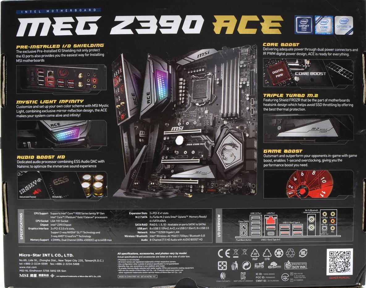 NEW MSI MEG Z390 ACE LGA1151 Intel DDR4 ATX Motherboard
