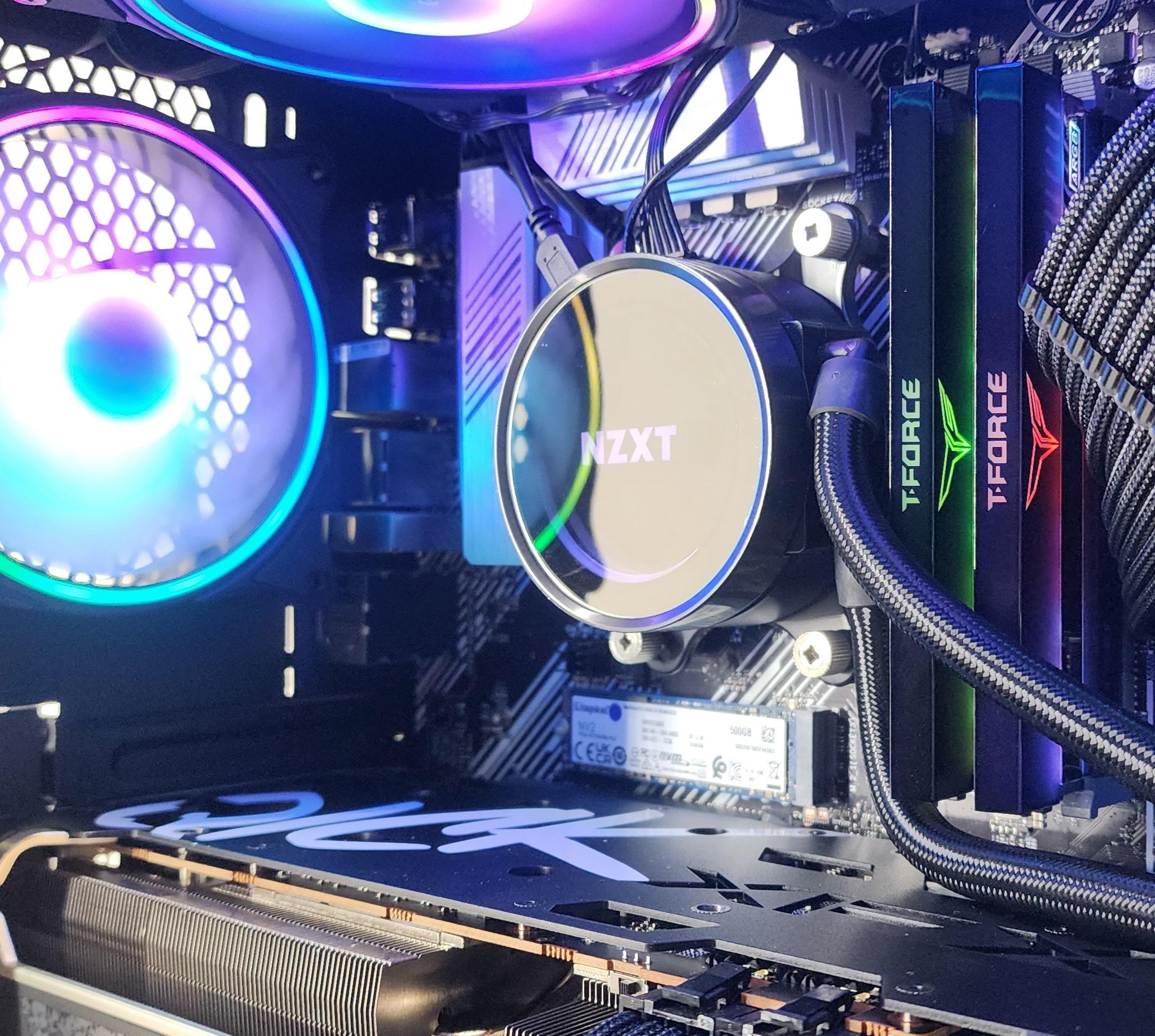 Gaming PC Ryzen 7 5700X 16GB RAM 500GB SSD RX 6750 XT 12GB Windows 11 Computer